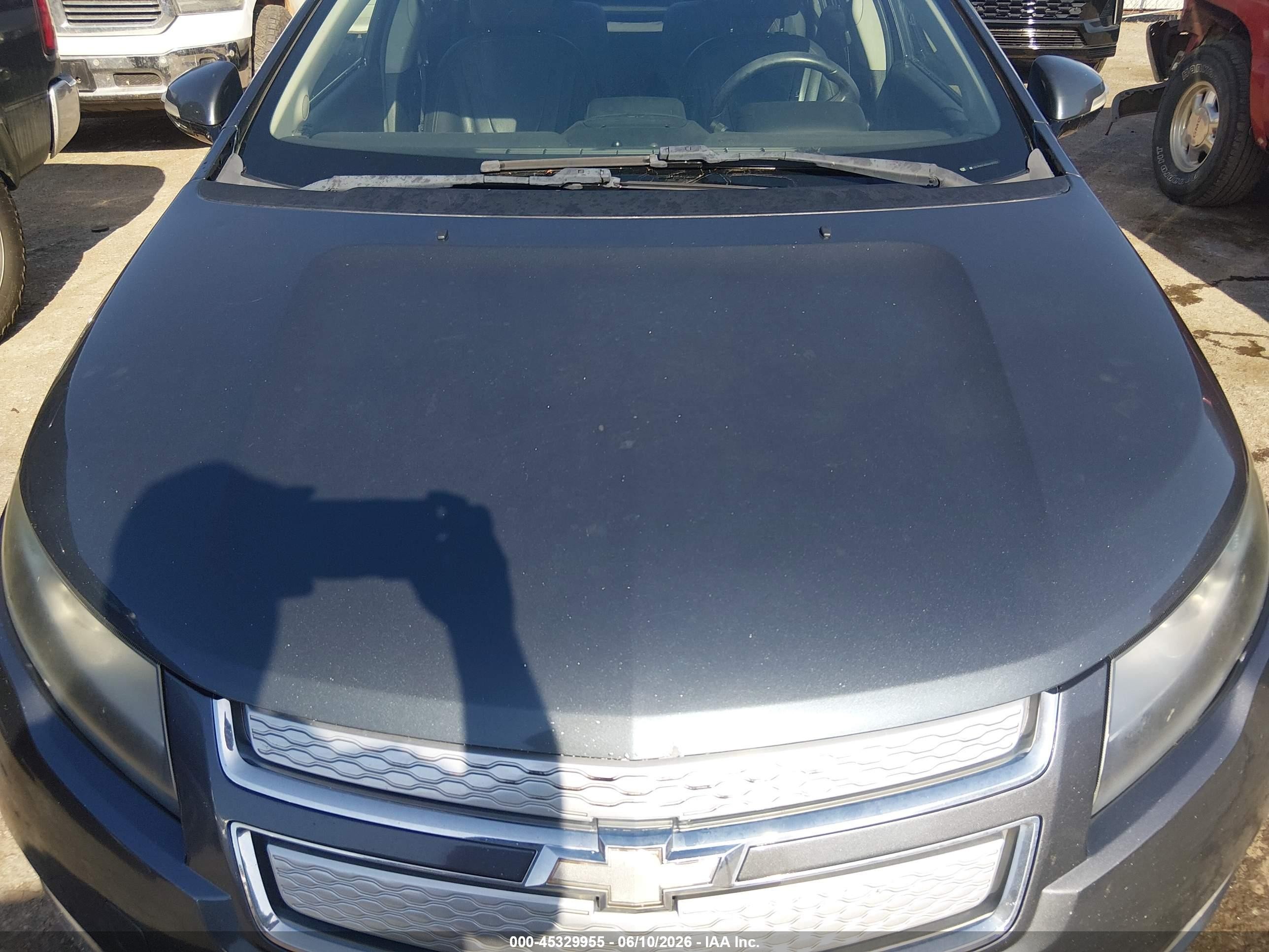 2013 Chevrolet Volt   Gray vin: 1G1RH6E46DU107222