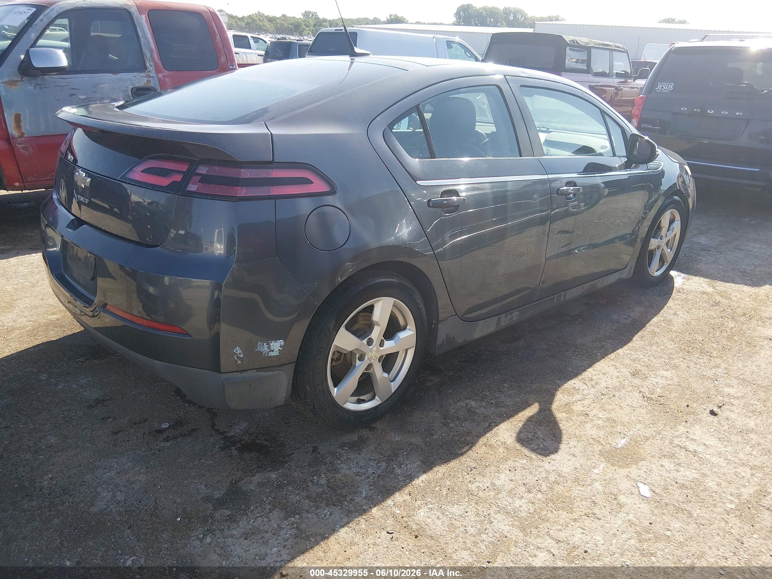 2013 Chevrolet Volt   Gray vin: 1G1RH6E46DU107222
