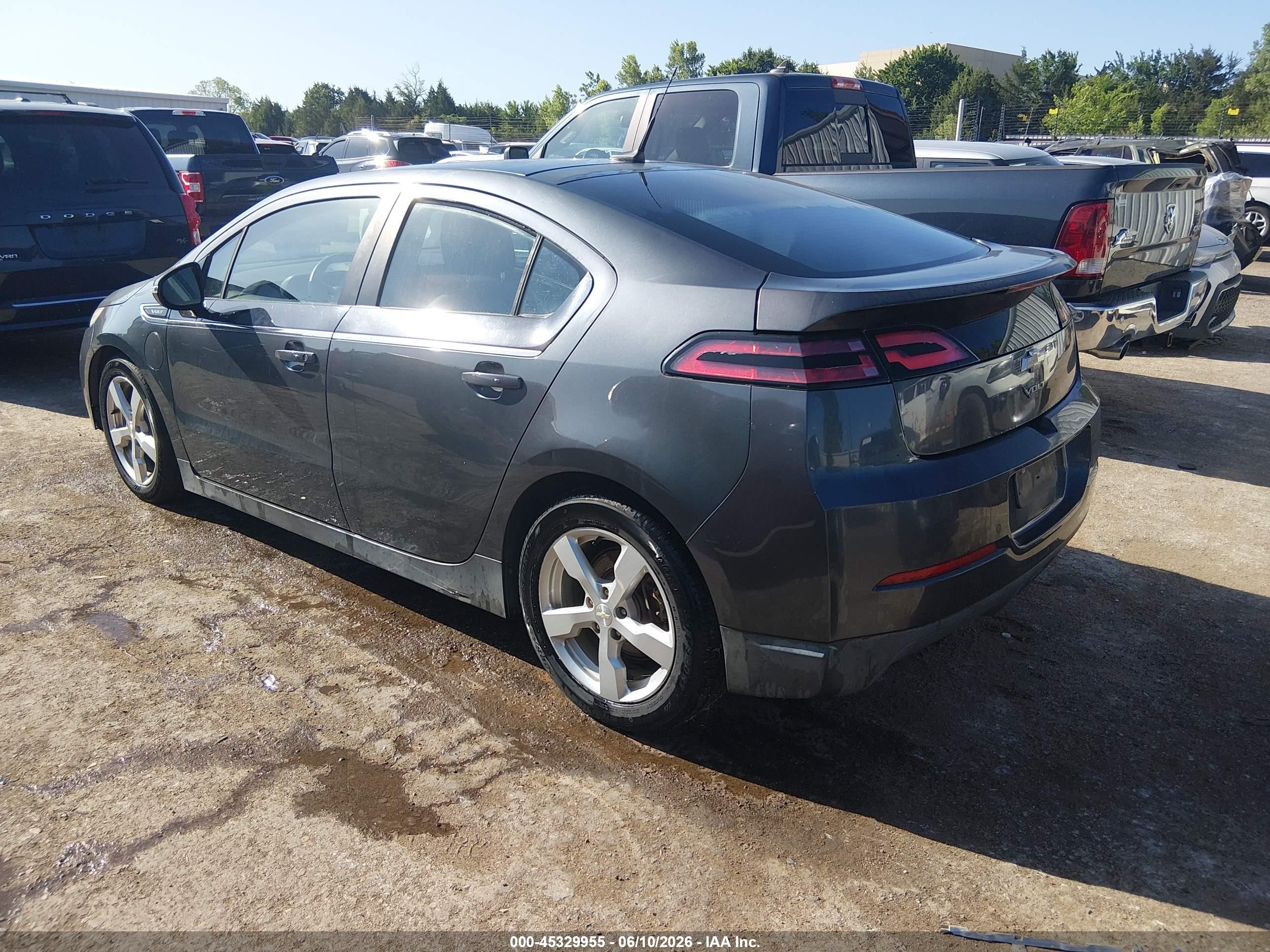 2013 Chevrolet Volt   Gray vin: 1G1RH6E46DU107222