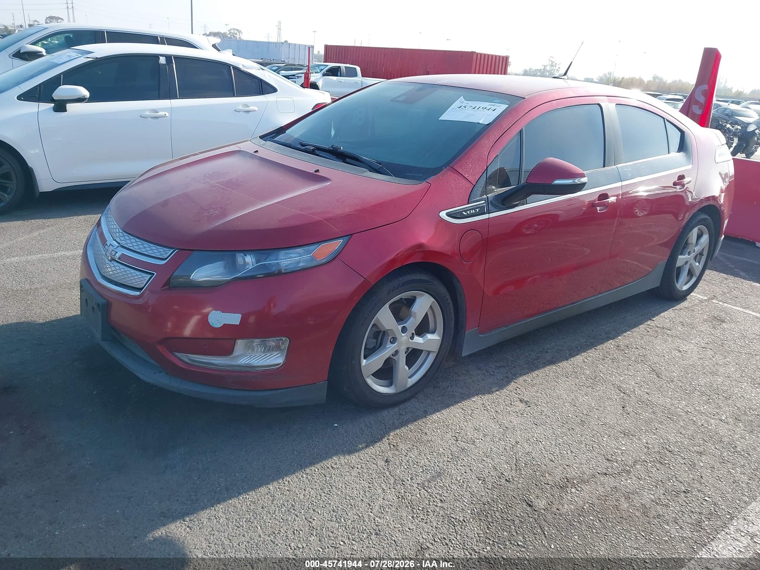 2013 Chevrolet Volt Красный vin: 1G1RH6E47DU119976