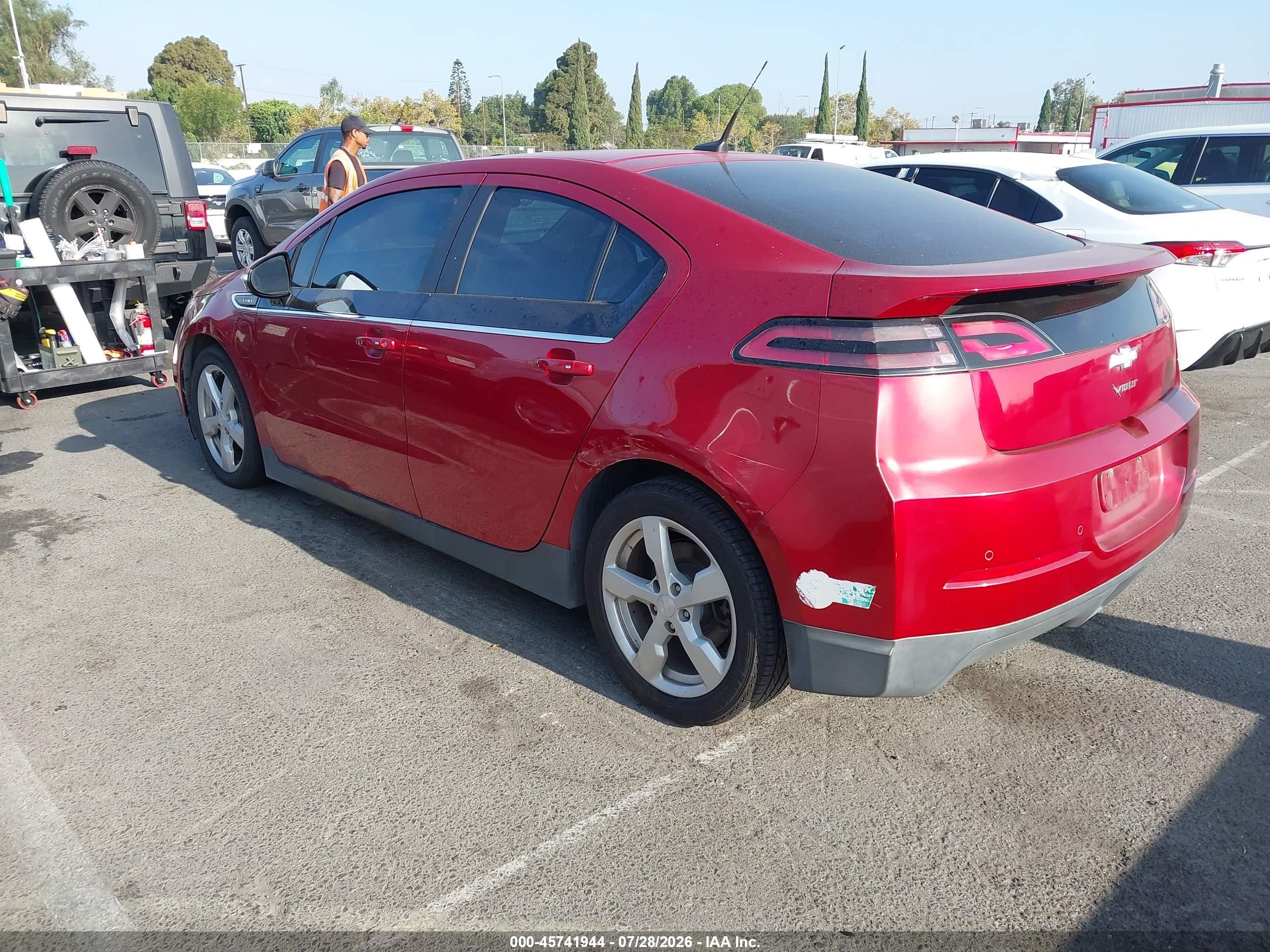 2013 Chevrolet Volt Красный vin: 1G1RH6E47DU119976