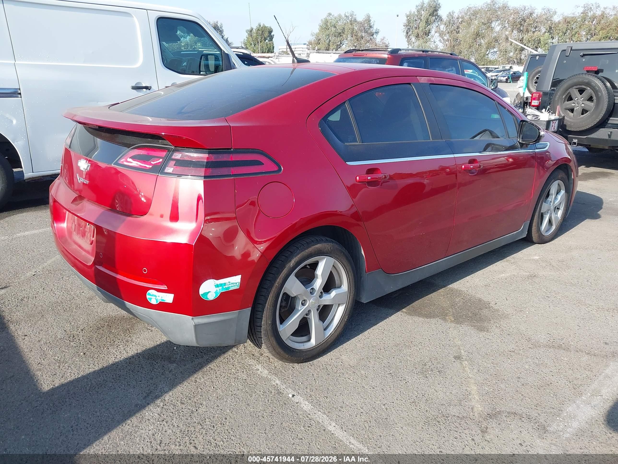2013 Chevrolet Volt Красный vin: 1G1RH6E47DU119976