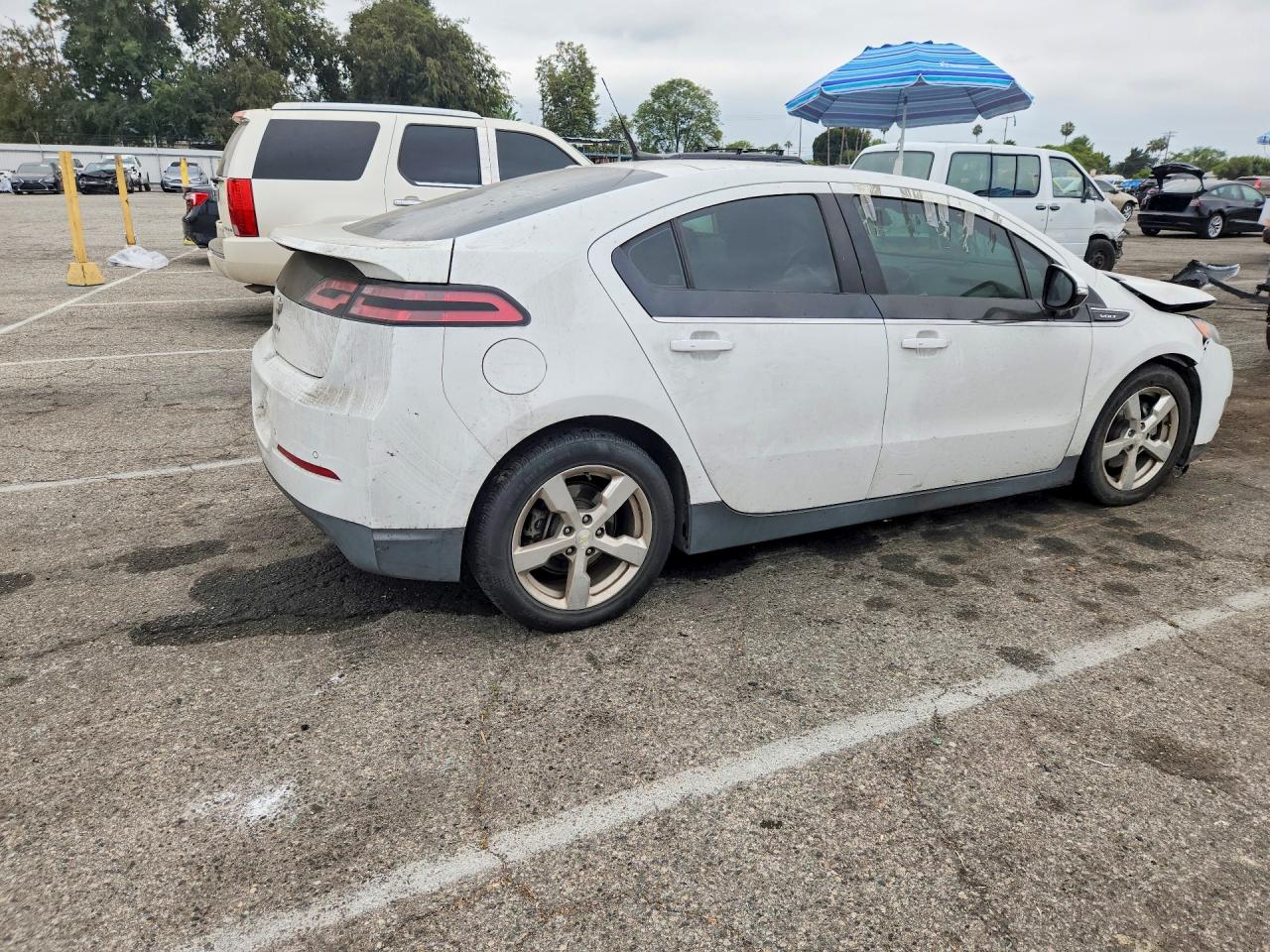 2014 Chevrolet Volt White vin: 1G1RH6E47EU172579