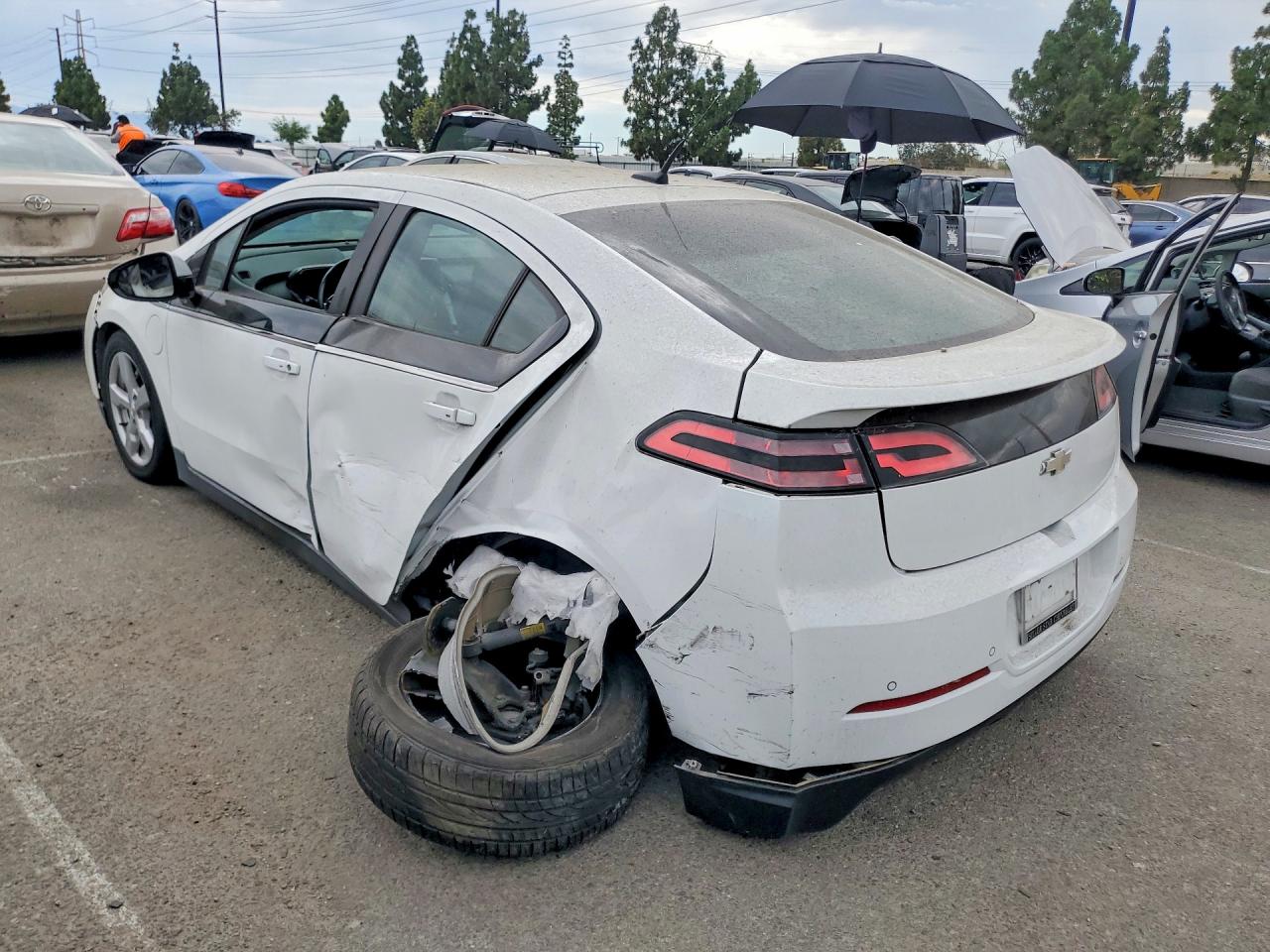 2013 Chevrolet Volt White vin: 1G1RH6E48DU144546