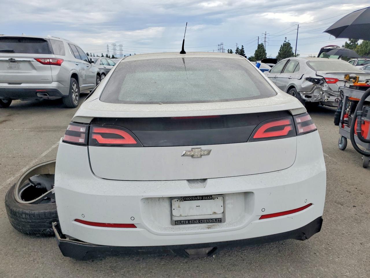 2013 Chevrolet Volt White vin: 1G1RH6E48DU144546