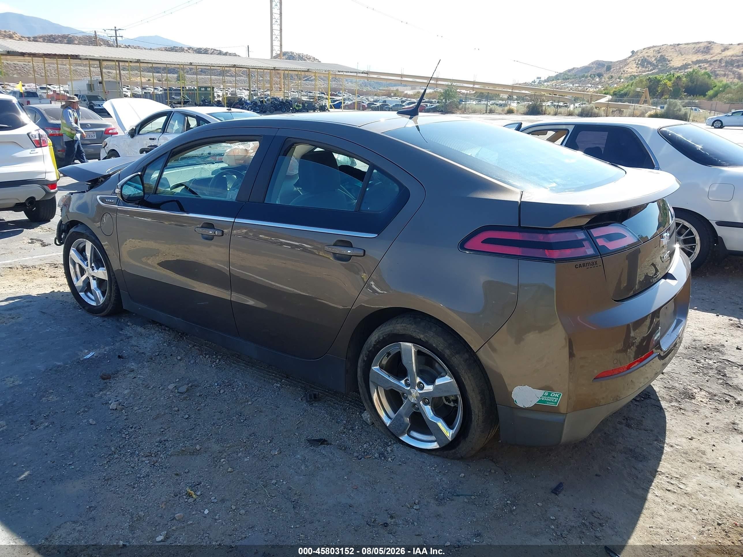2014 Chevrolet Volt   Gray vin: 1G1RH6E48EU152194