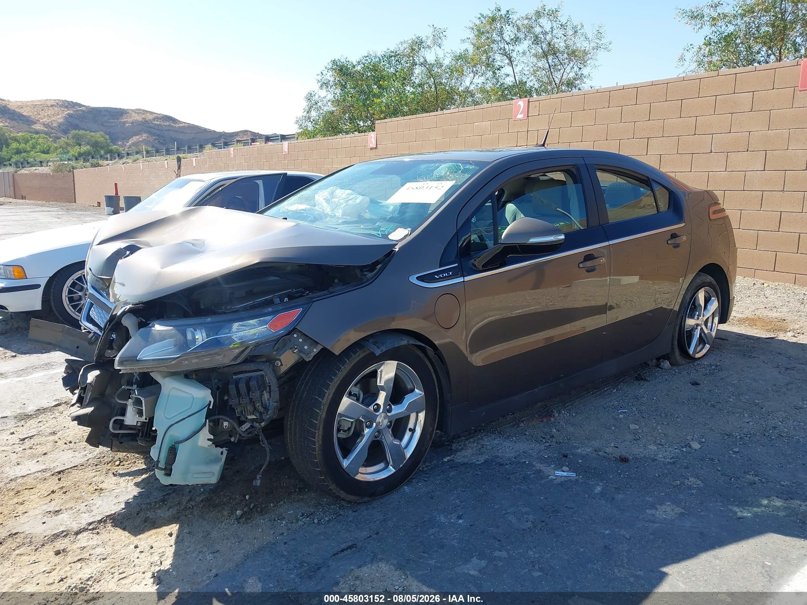 2014 Chevrolet Volt   Gray vin: 1G1RH6E48EU152194