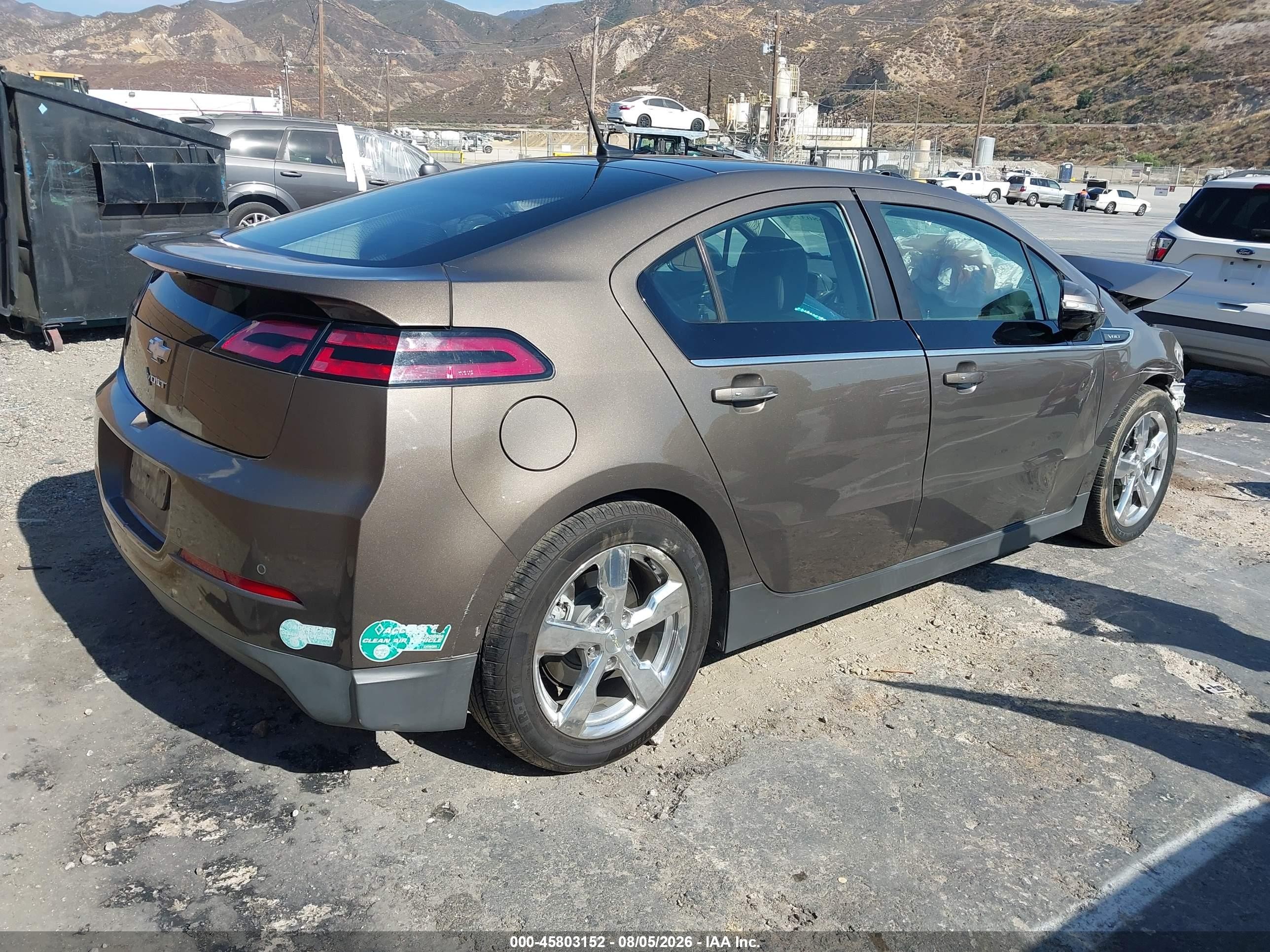 2014 Chevrolet Volt   Gray vin: 1G1RH6E48EU152194