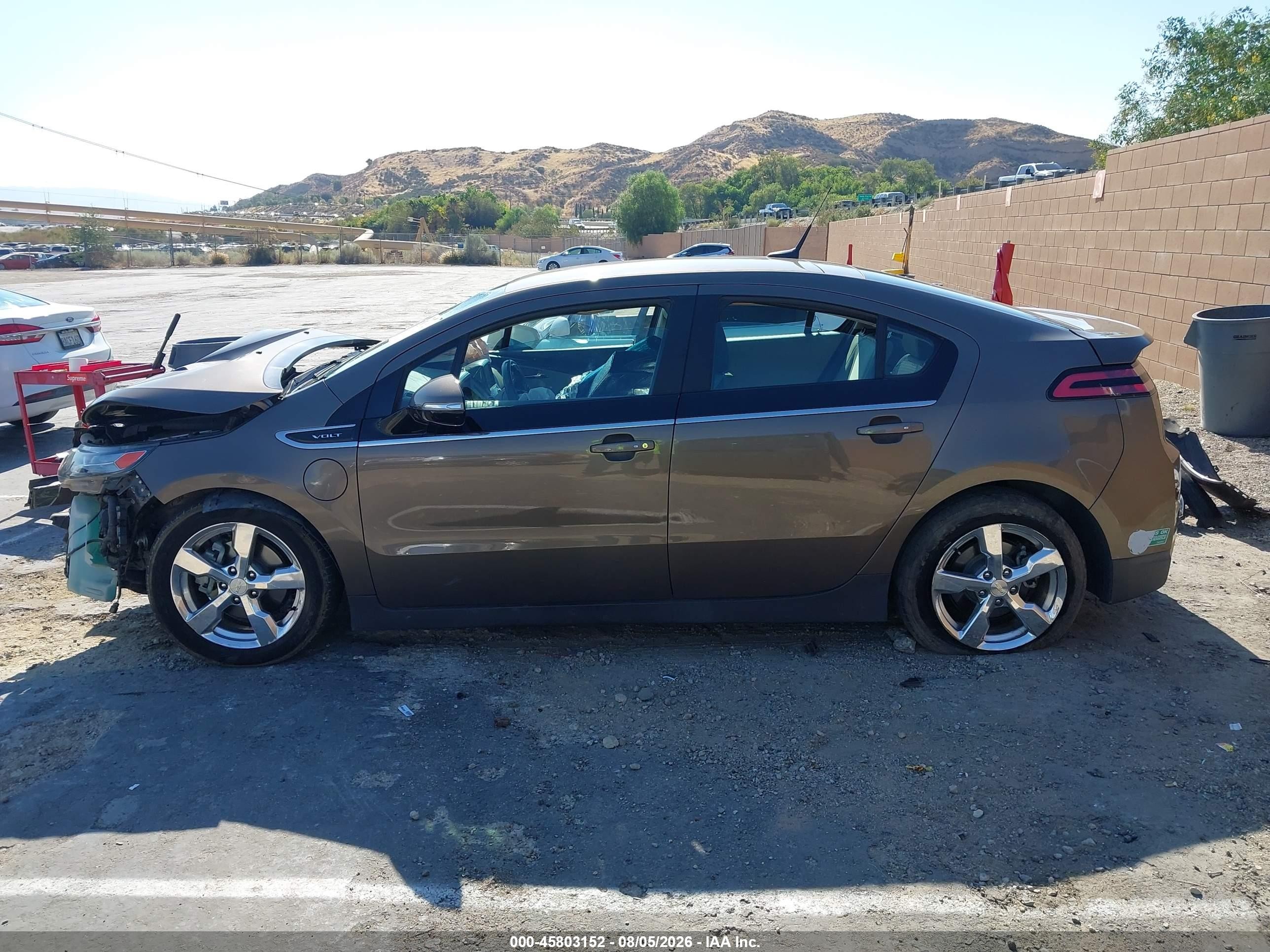 2014 Chevrolet Volt   Gray vin: 1G1RH6E48EU152194