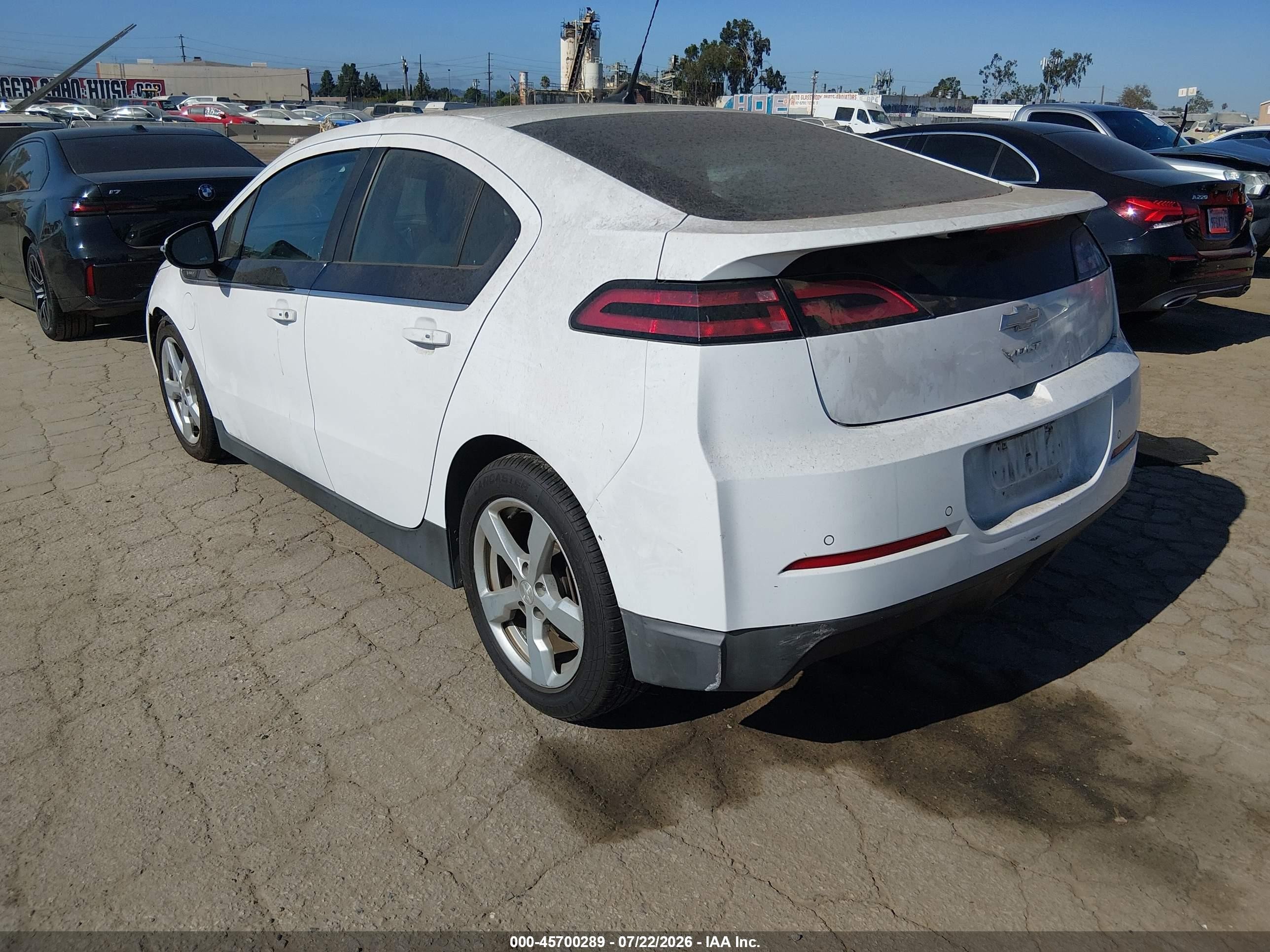 2013 Chevrolet Volt   Белый vin: 1G1RH6E49DU137413