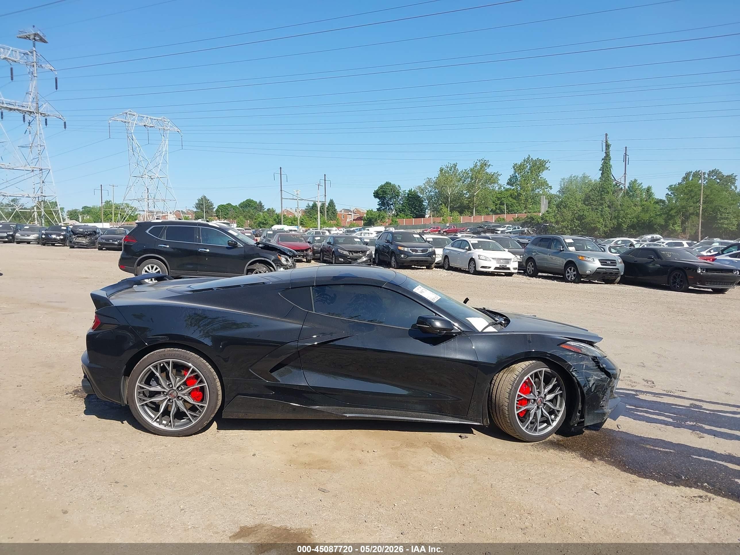 2023 Chevrolet Corvette Stingray Rwd  1lt Black vin: 1G1YA2D41P5142212