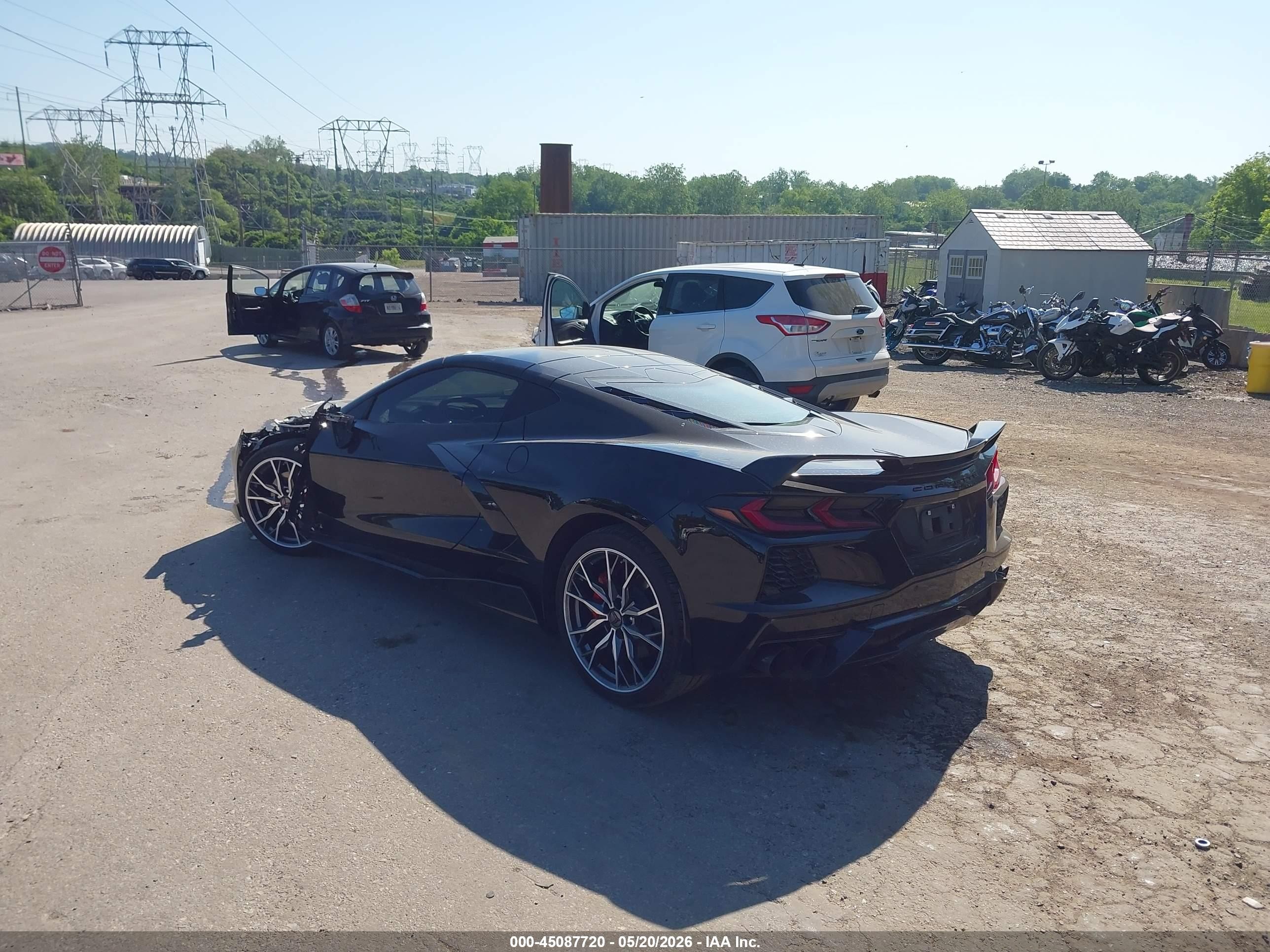 2023 Chevrolet Corvette Stingray Rwd  1lt Black vin: 1G1YA2D41P5142212