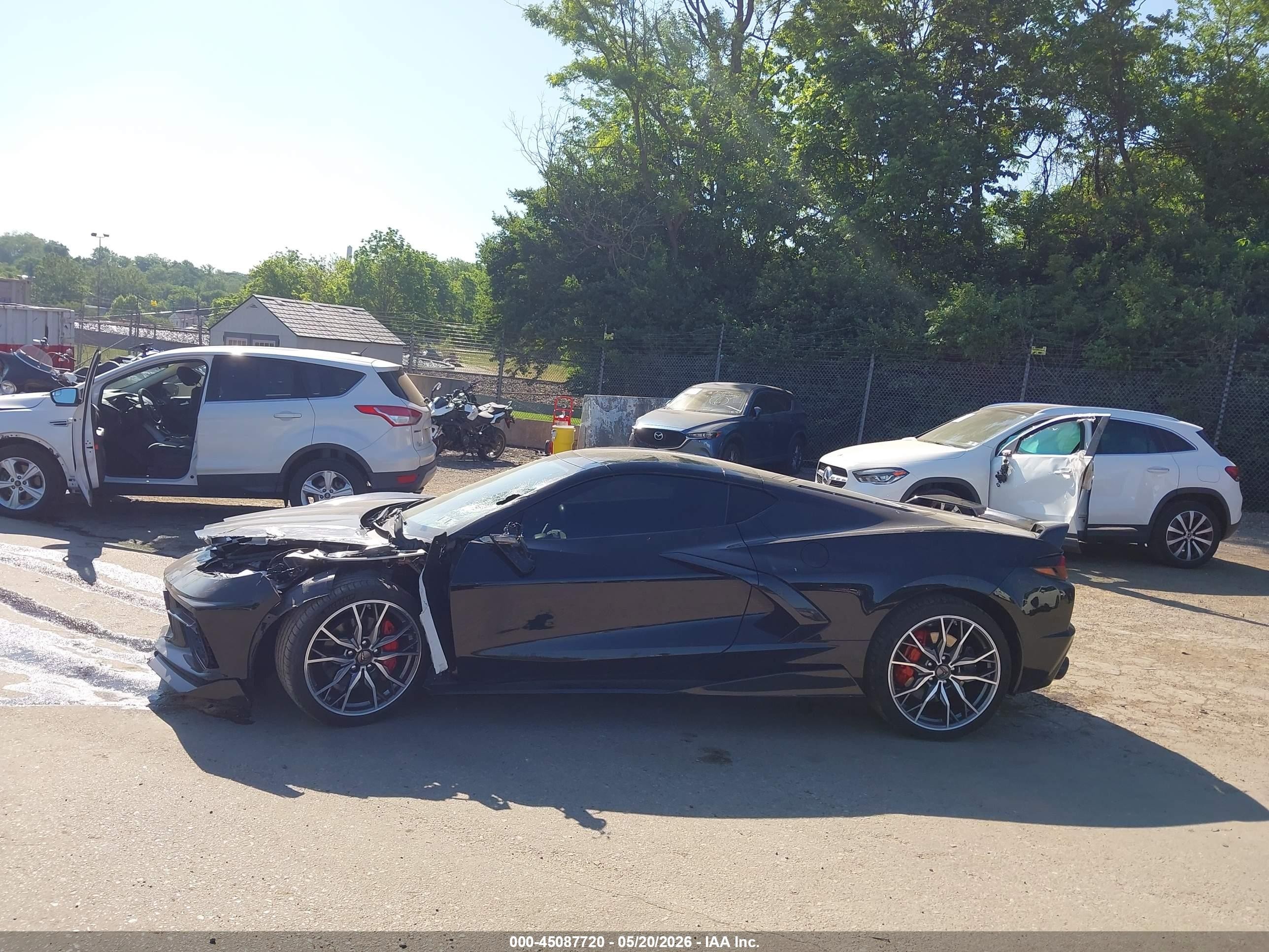 2023 Chevrolet Corvette Stingray Rwd  1lt Black vin: 1G1YA2D41P5142212