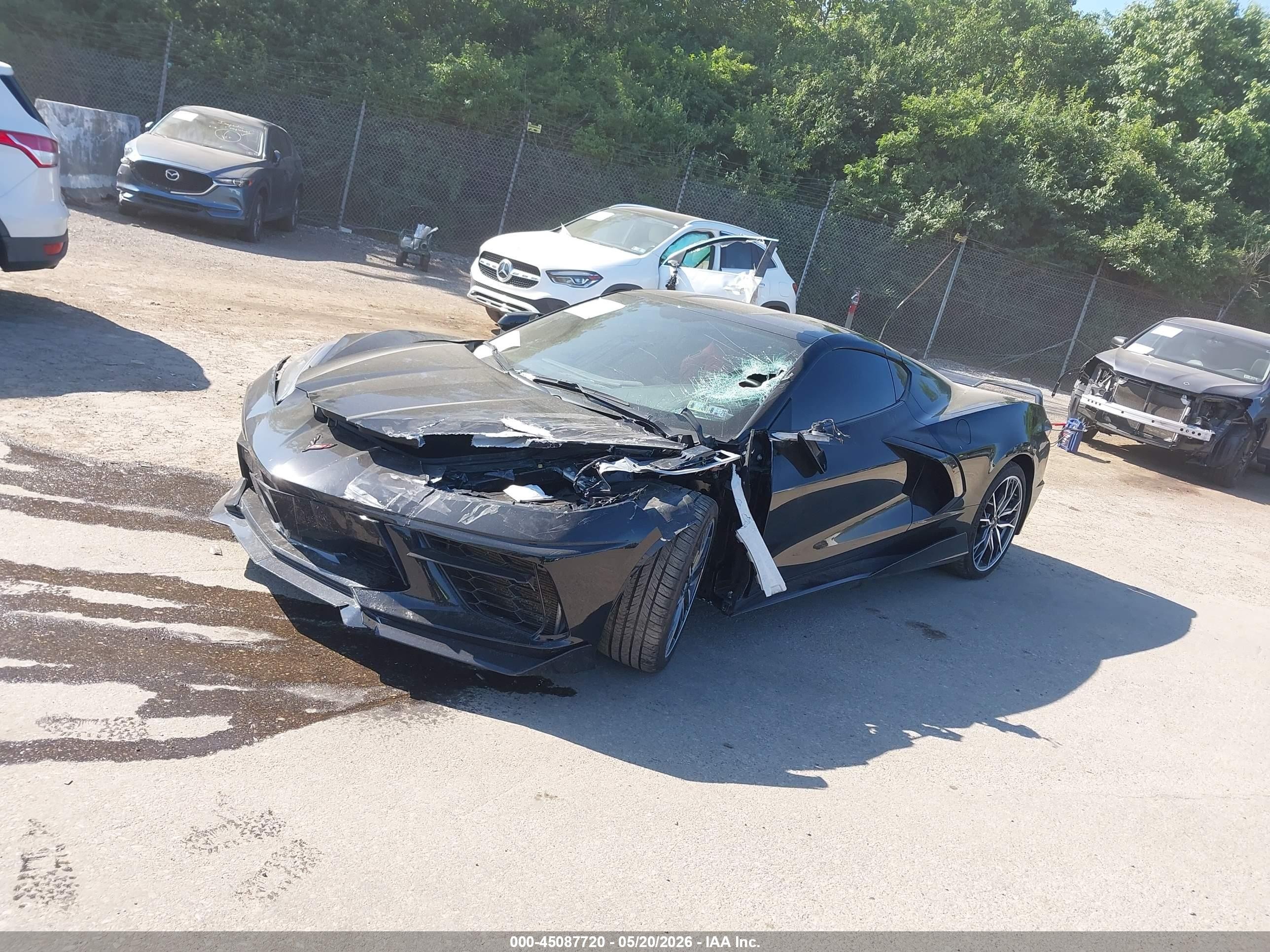 2023 Chevrolet Corvette Stingray Rwd  1lt Black vin: 1G1YA2D41P5142212