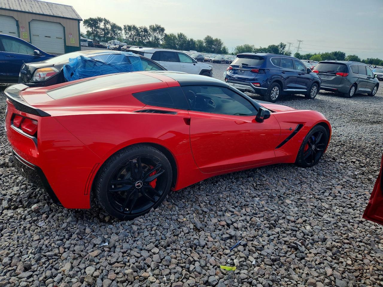 2015 Chevrolet Corvette Stingray 1lt Red vin: 1G1YA2D72F5110510