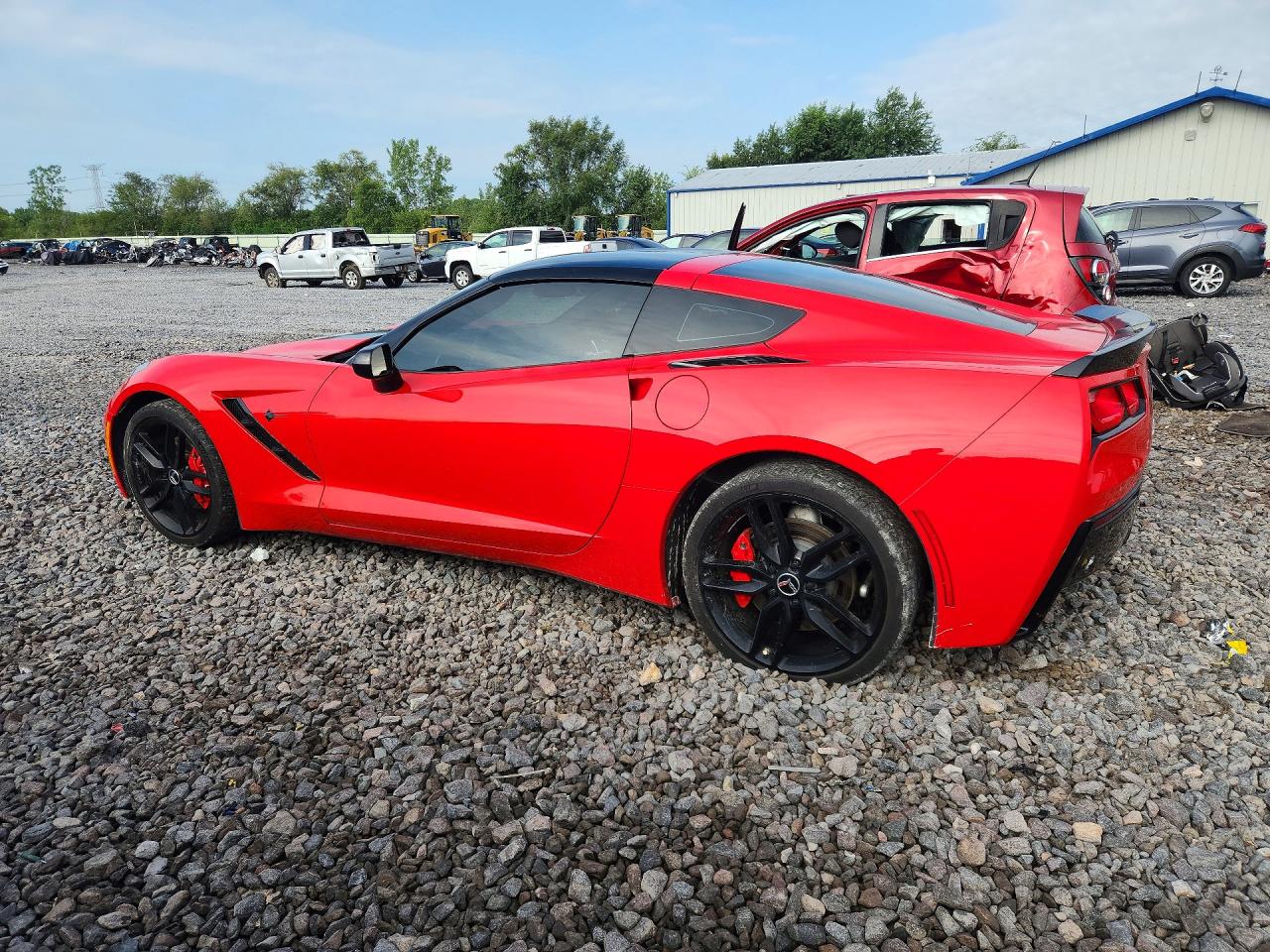 2015 Chevrolet Corvette Stingray 1lt Red vin: 1G1YA2D72F5110510