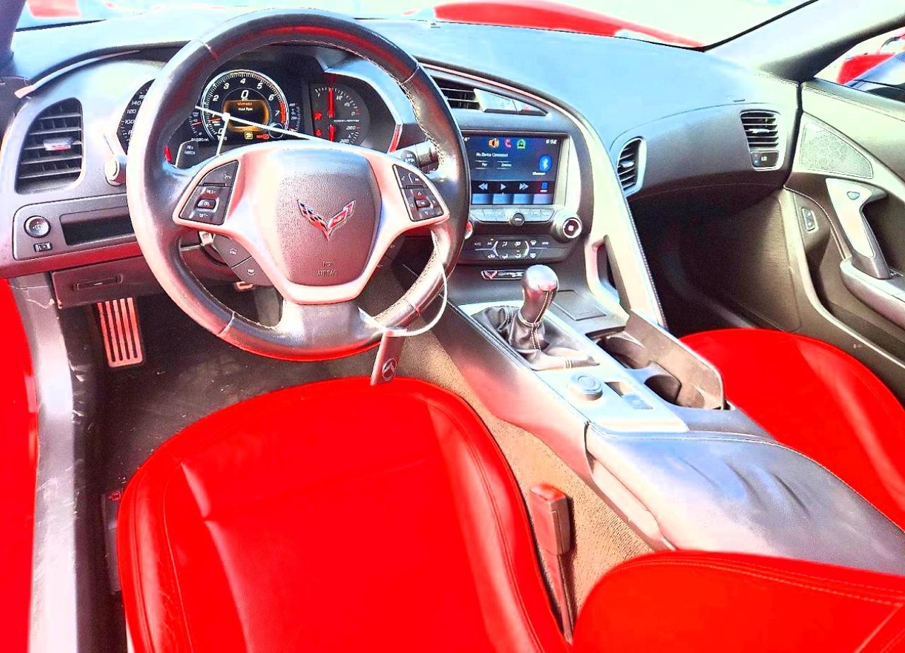2015 Chevrolet Corvette Stingray 1lt Red vin: 1G1YA2D72F5110510