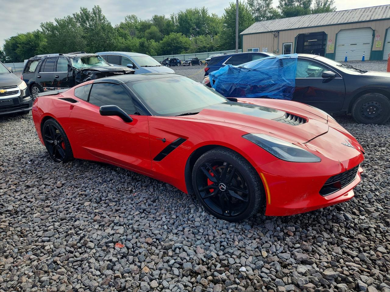 2015 Chevrolet Corvette Stingray 1lt Red vin: 1G1YA2D72F5110510