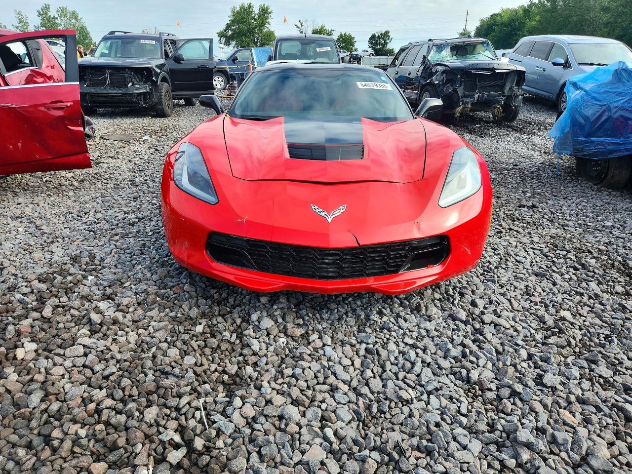 2015 Chevrolet Corvette Stingray 1lt Red vin: 1G1YA2D72F5110510