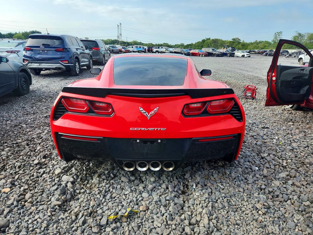 2015 Chevrolet Corvette Stingray 1lt Red vin: 1G1YA2D72F5110510