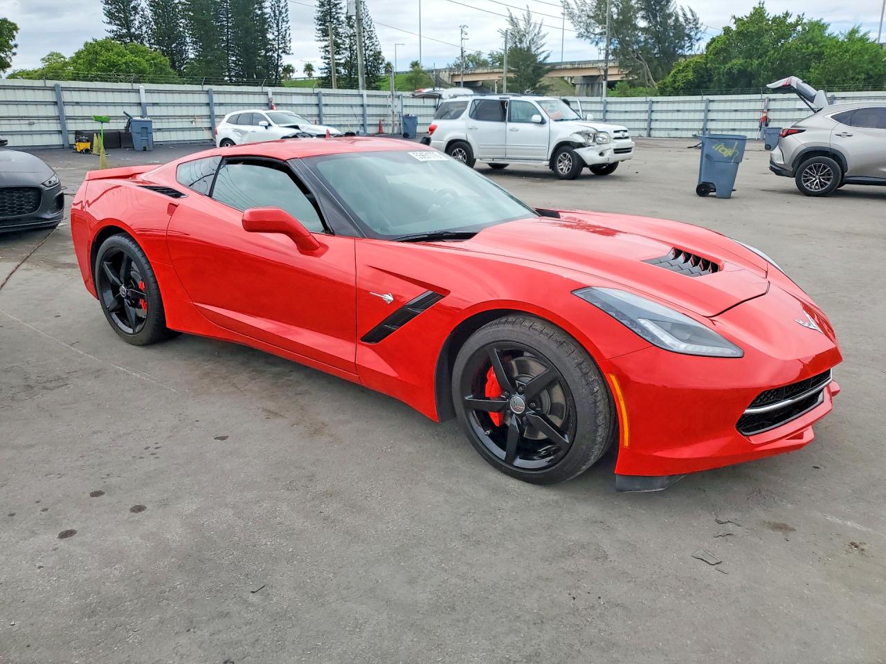 2015 Chevrolet Corvette Stingray 1lt Red vin: 1G1YA2D75F5124823