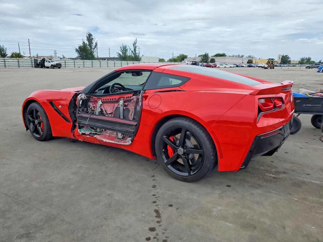 2015 Chevrolet Corvette Stingray 1lt Red vin: 1G1YA2D75F5124823