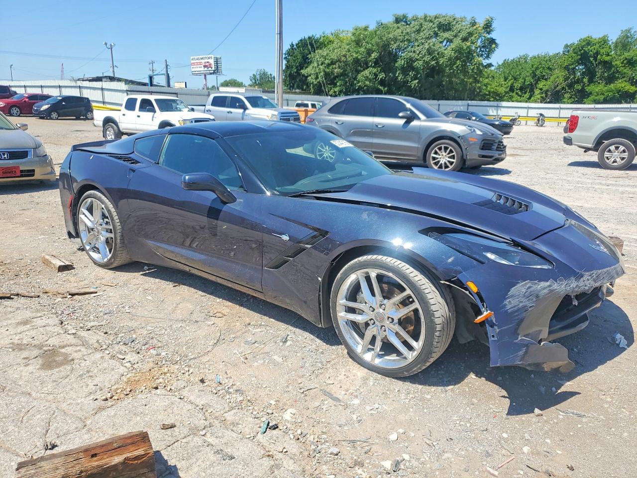 2015 Chevrolet Corvette Grand Sport 3lt Blue vin: 1G1YA2D78F5119597