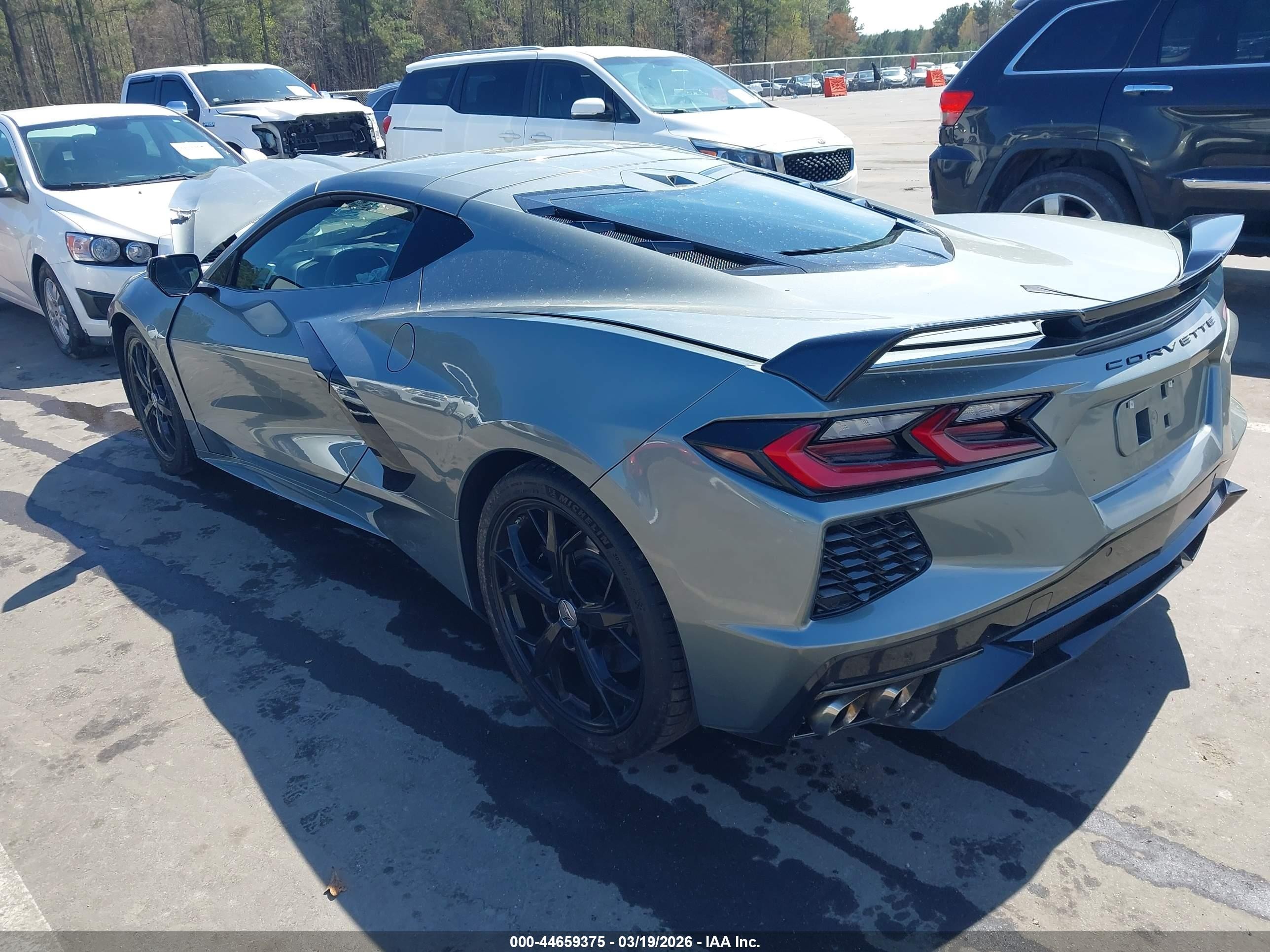 2022 Chevrolet Corvette Stingray Rwd  2lt Gray vin: 1G1YB2D46N5106512