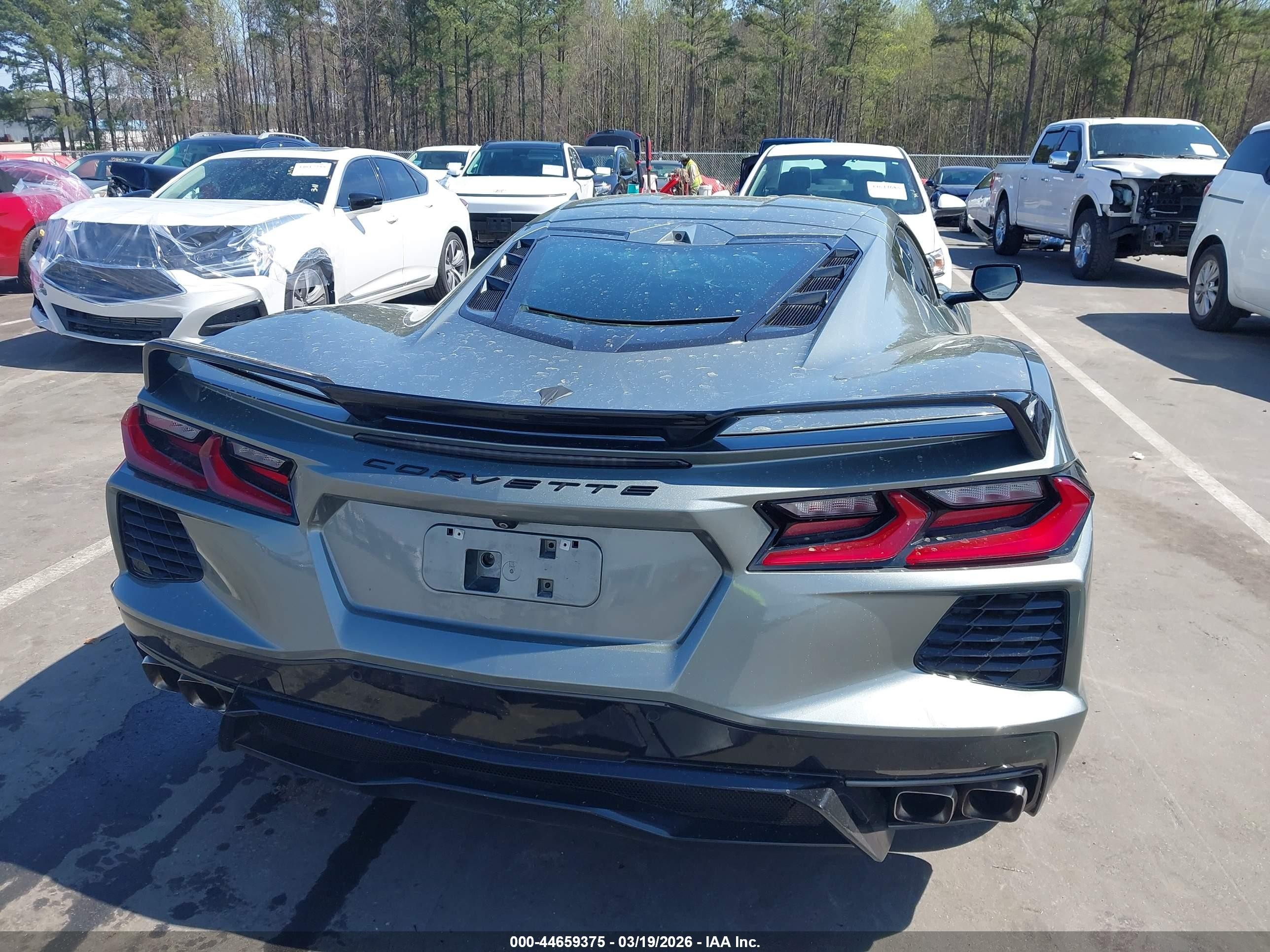 2022 Chevrolet Corvette Stingray Rwd  2lt Gray vin: 1G1YB2D46N5106512