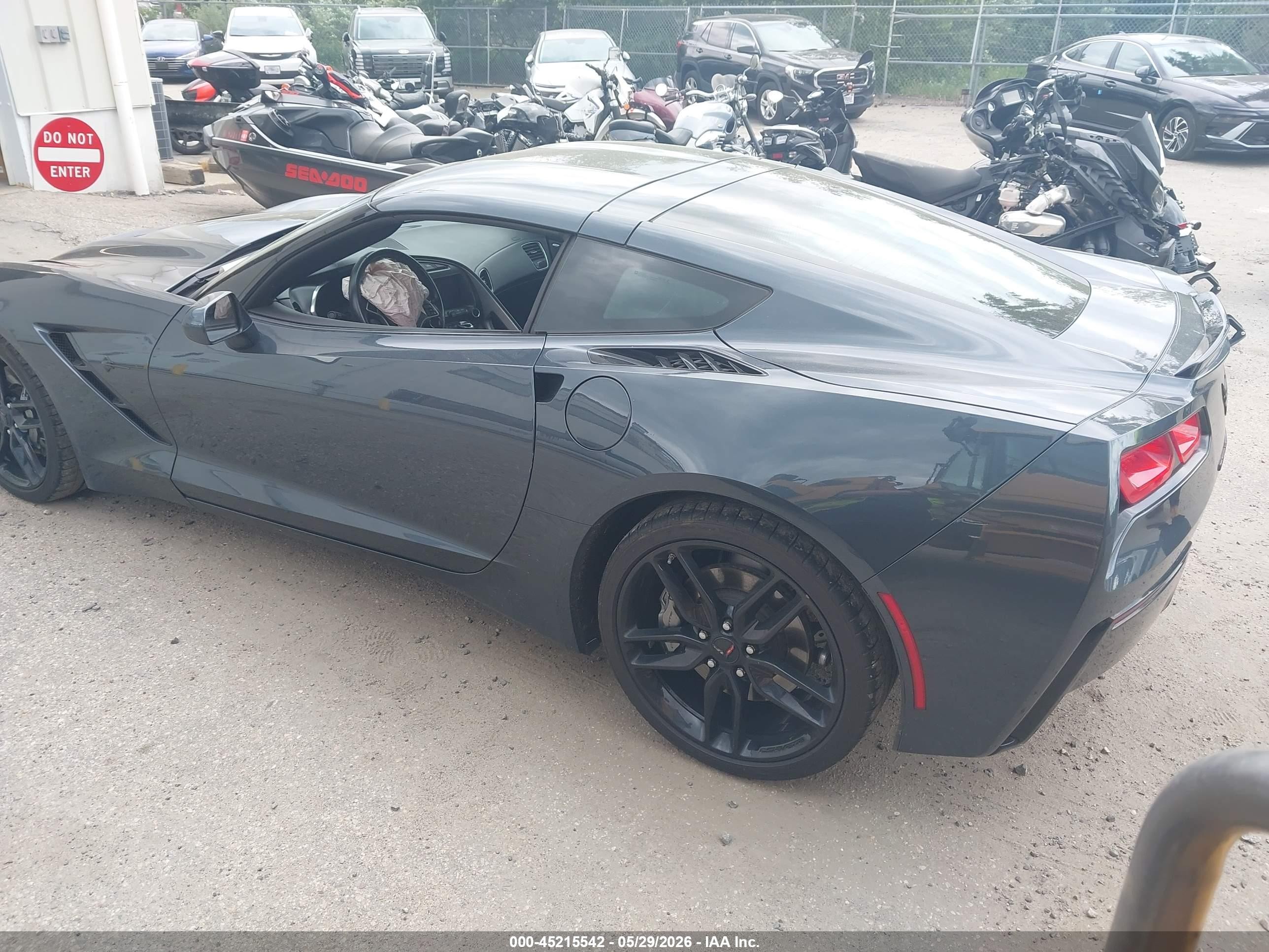 2019 Chevrolet Corvette Stingray Gray vin: 1G1YB2D70K5119004