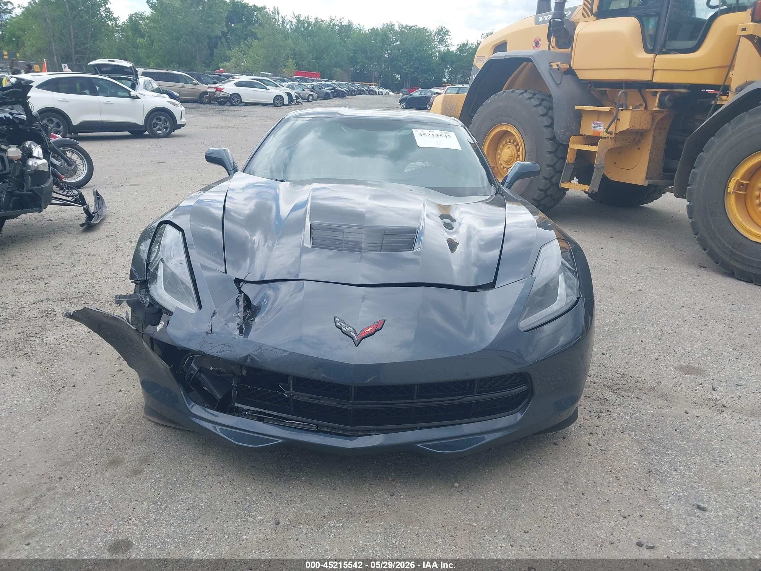 2019 Chevrolet Corvette Stingray Gray vin: 1G1YB2D70K5119004