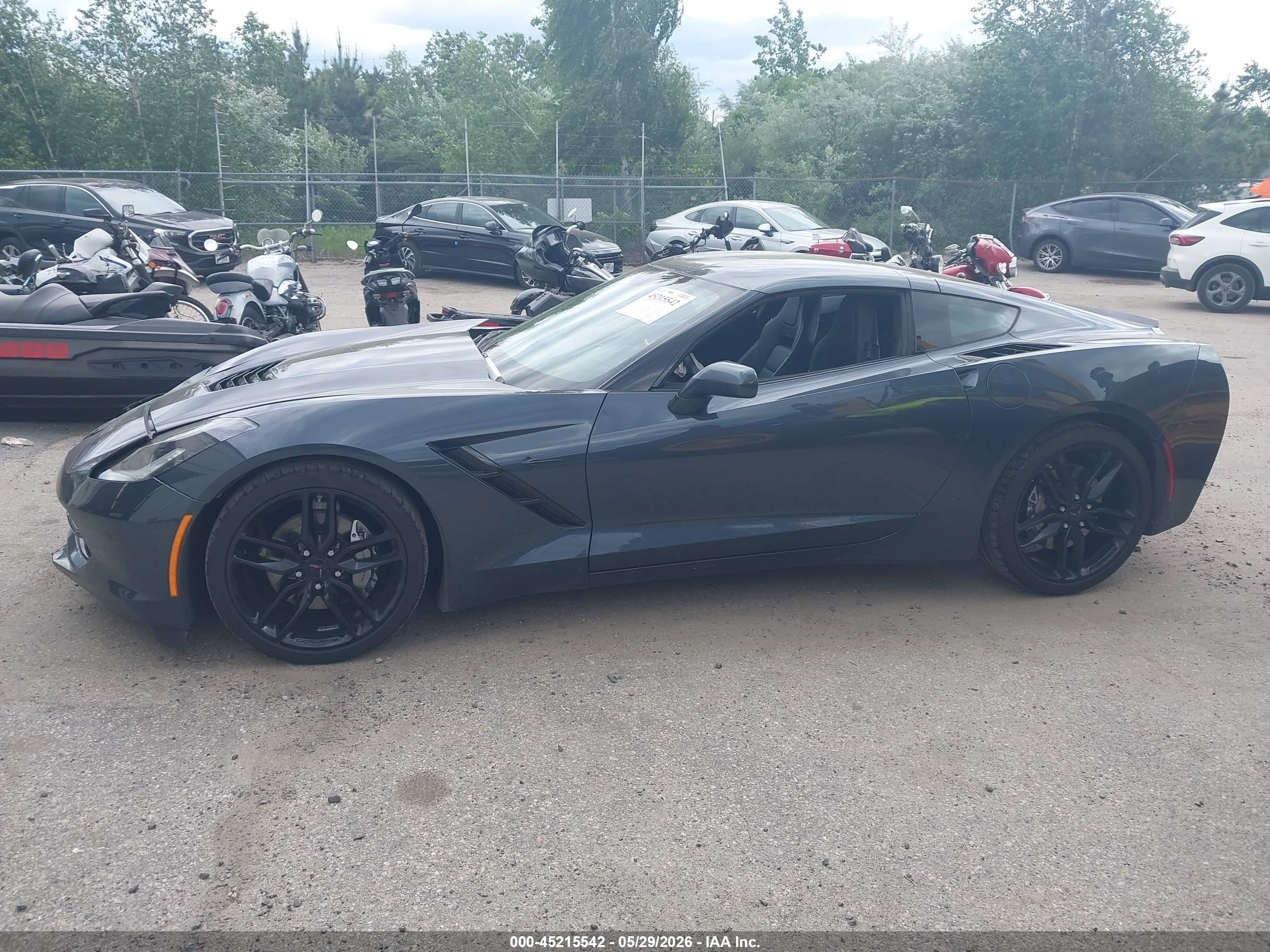 2019 Chevrolet Corvette Stingray Gray vin: 1G1YB2D70K5119004