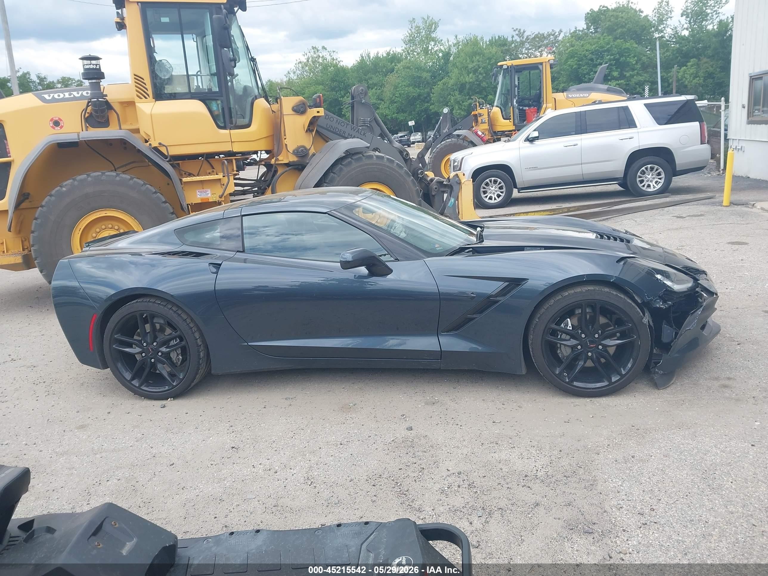 2019 Chevrolet Corvette Stingray Gray vin: 1G1YB2D70K5119004