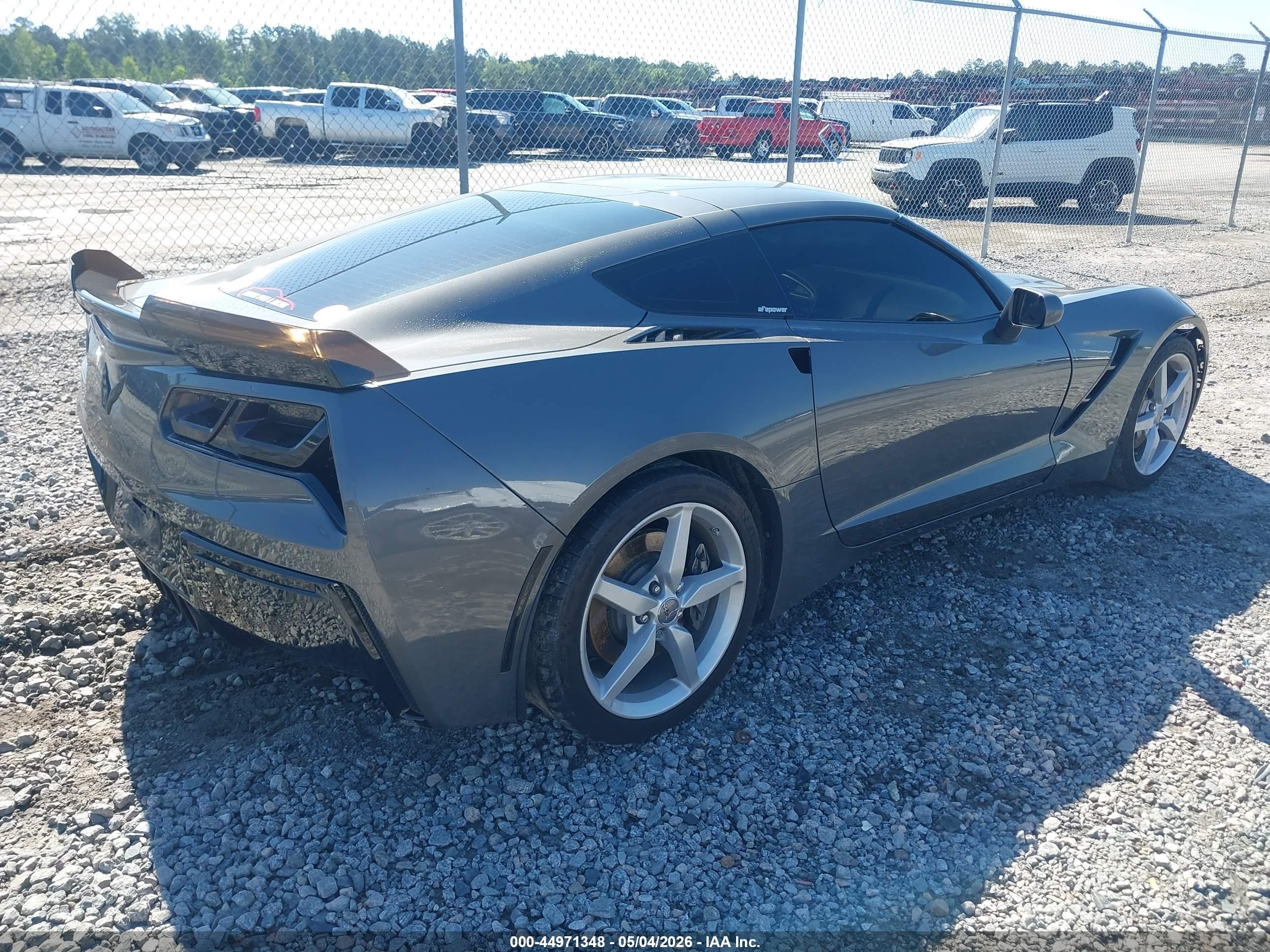 2015 Chevrolet Corvette Stingray Gray vin: 1G1YB2D71F5124587