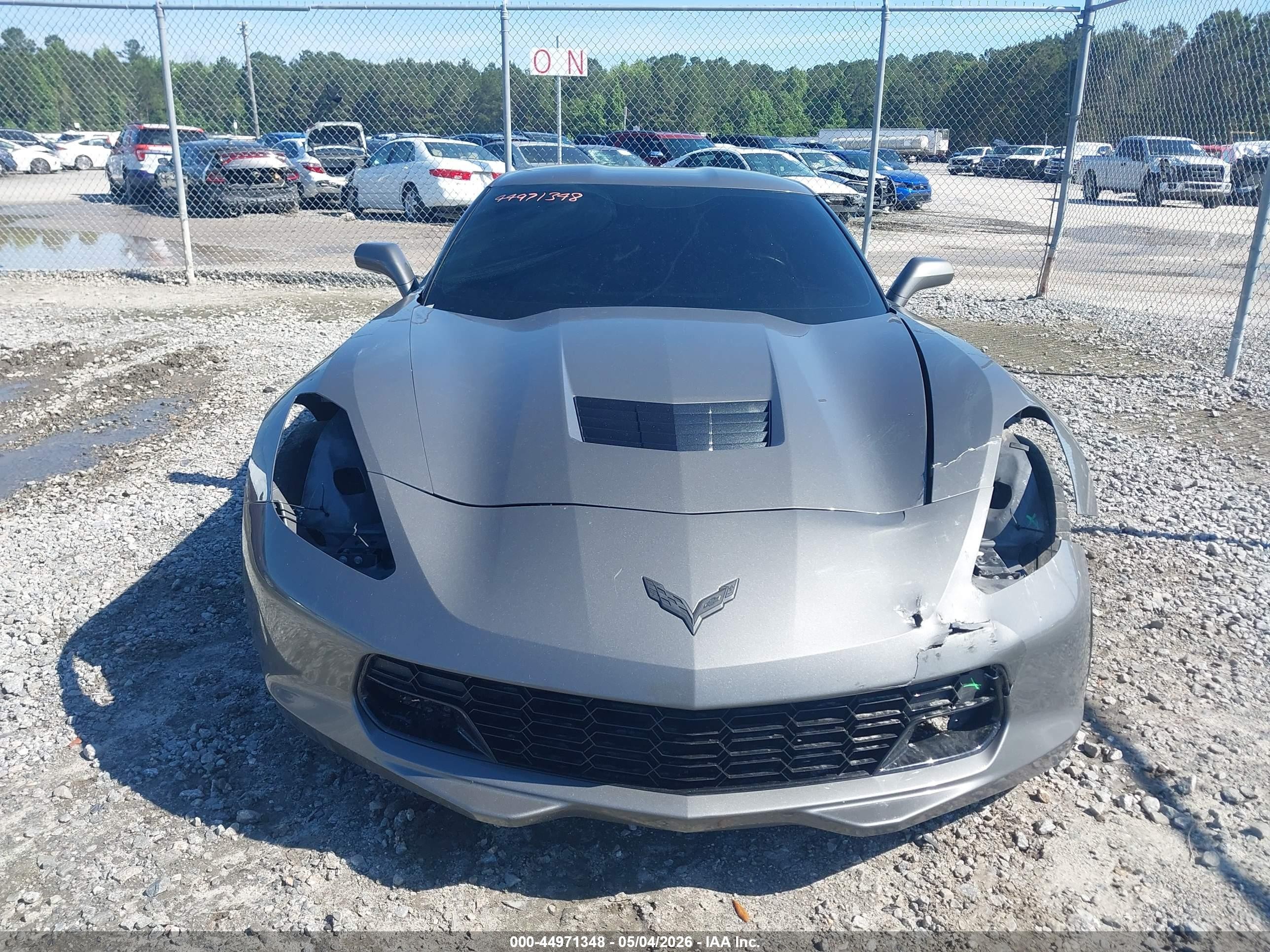 2015 Chevrolet Corvette Stingray Gray vin: 1G1YB2D71F5124587