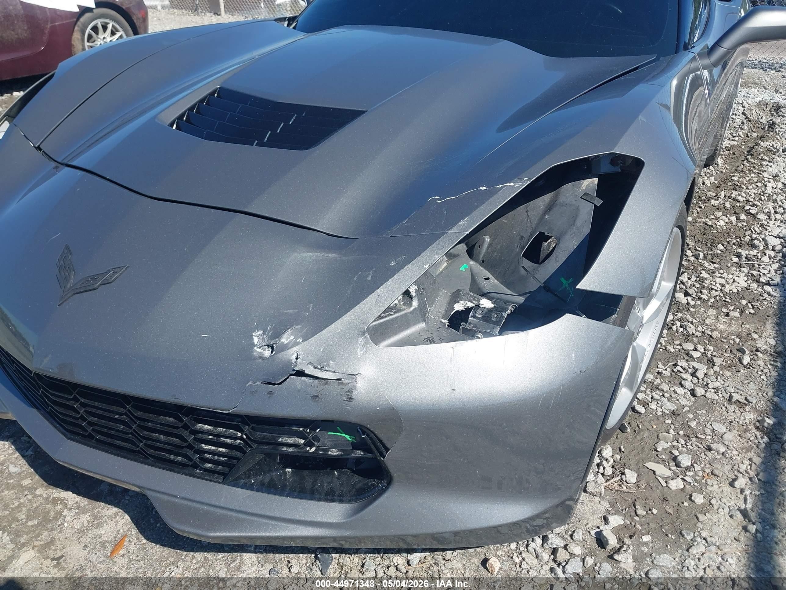 2015 Chevrolet Corvette Stingray Gray vin: 1G1YB2D71F5124587