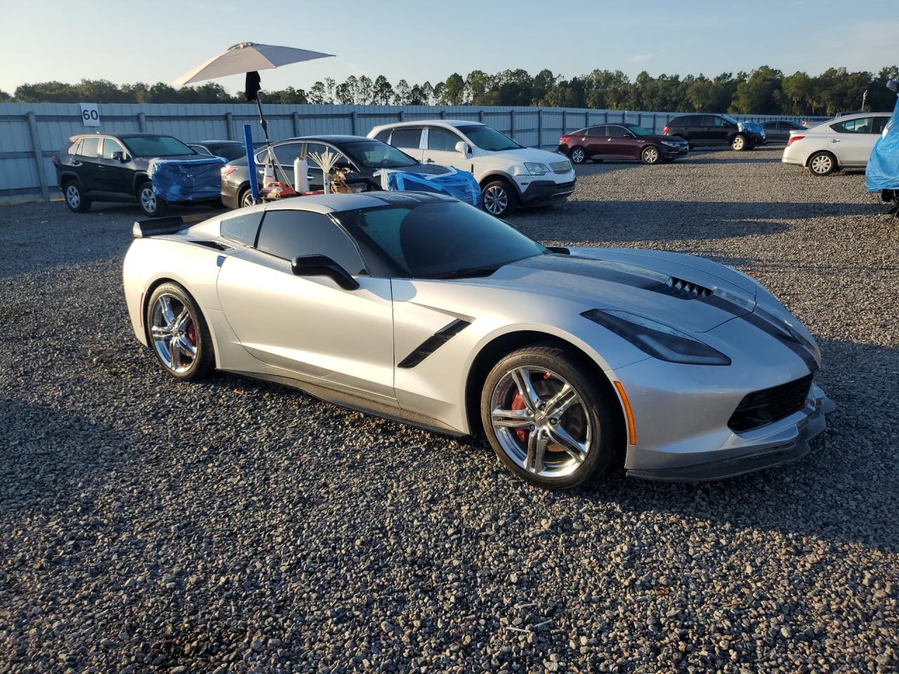 2014 Chevrolet Corvette Stingray 1lt Silver vin: 1G1YB2D72E5131692