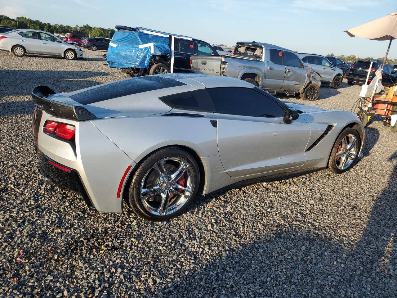 2014 Chevrolet Corvette Stingray 1lt Silver vin: 1G1YB2D72E5131692