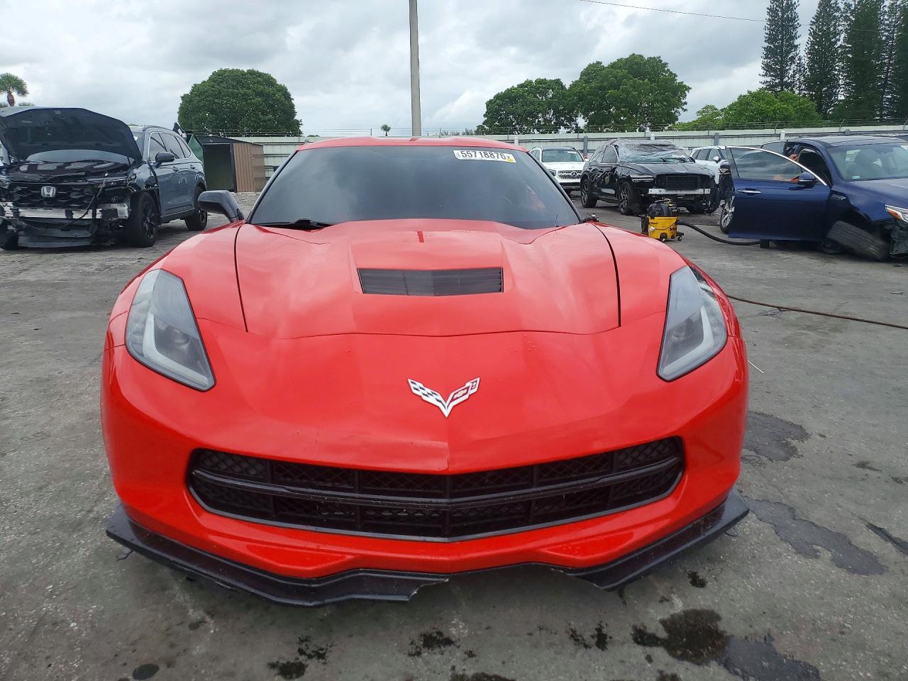 2014 Chevrolet Corvette Stingray 3lt Red vin: 1G1YB2D73E5109653