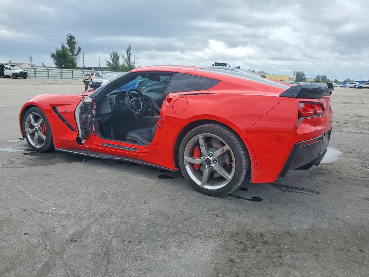 2014 Chevrolet Corvette Stingray 3lt Red vin: 1G1YB2D73E5109653