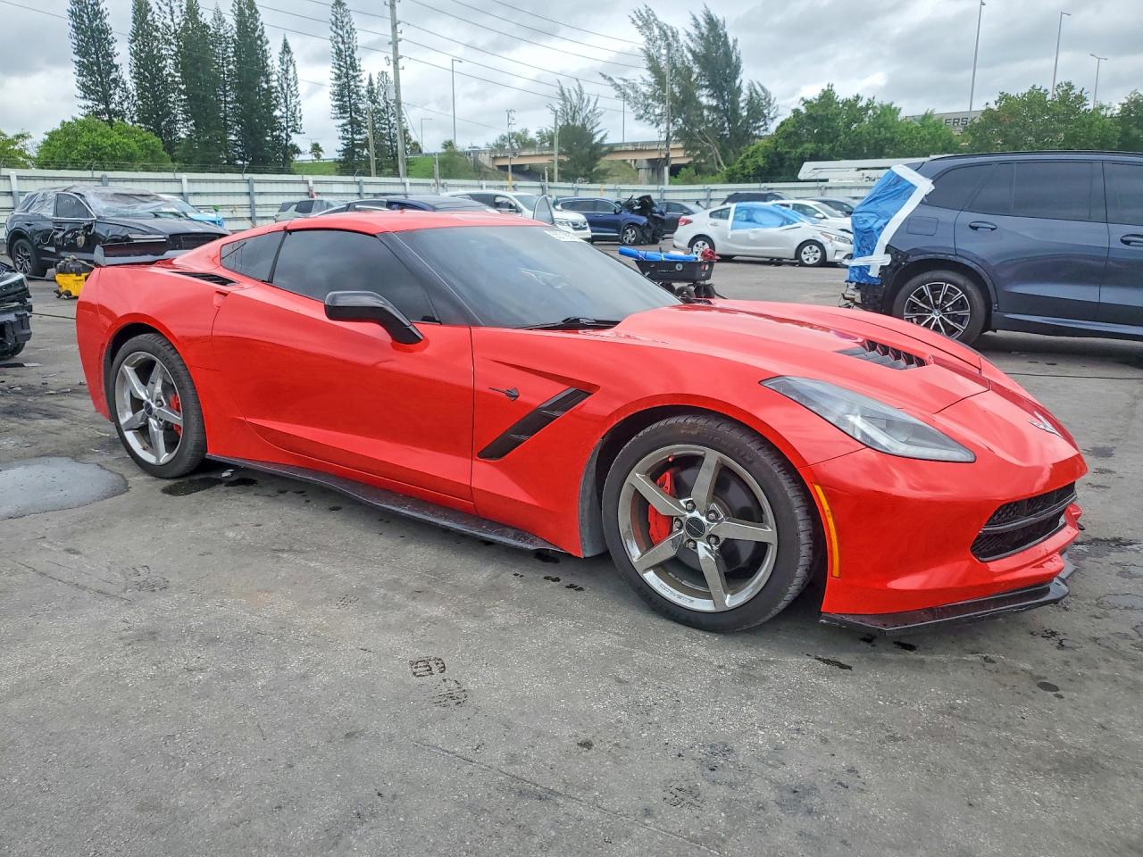 2014 Chevrolet Corvette Stingray 3lt Red vin: 1G1YB2D73E5109653