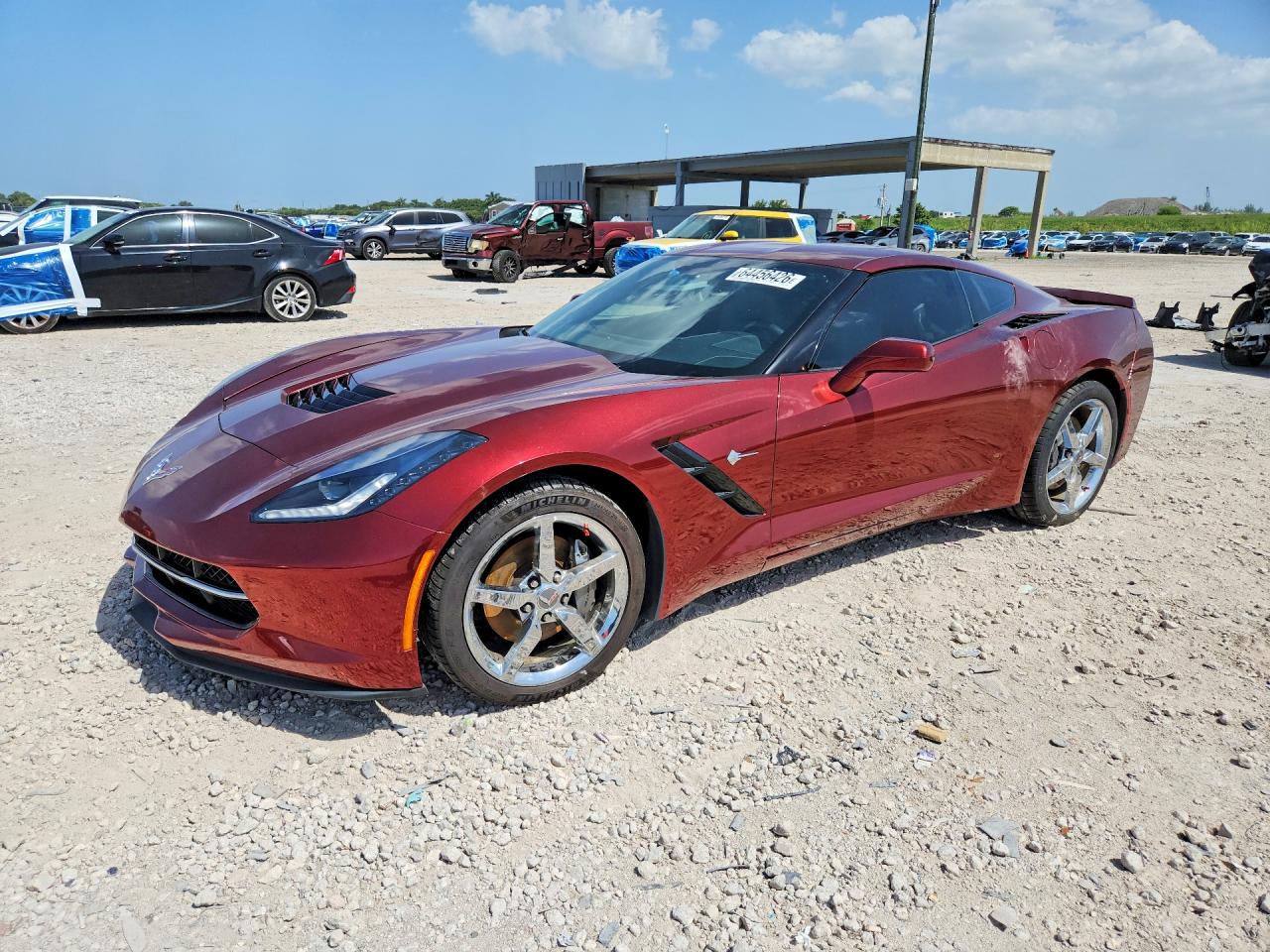 2015 Chevrolet Corvette Stingray 1lt Красный vin: 1G1YB2D73F5111873