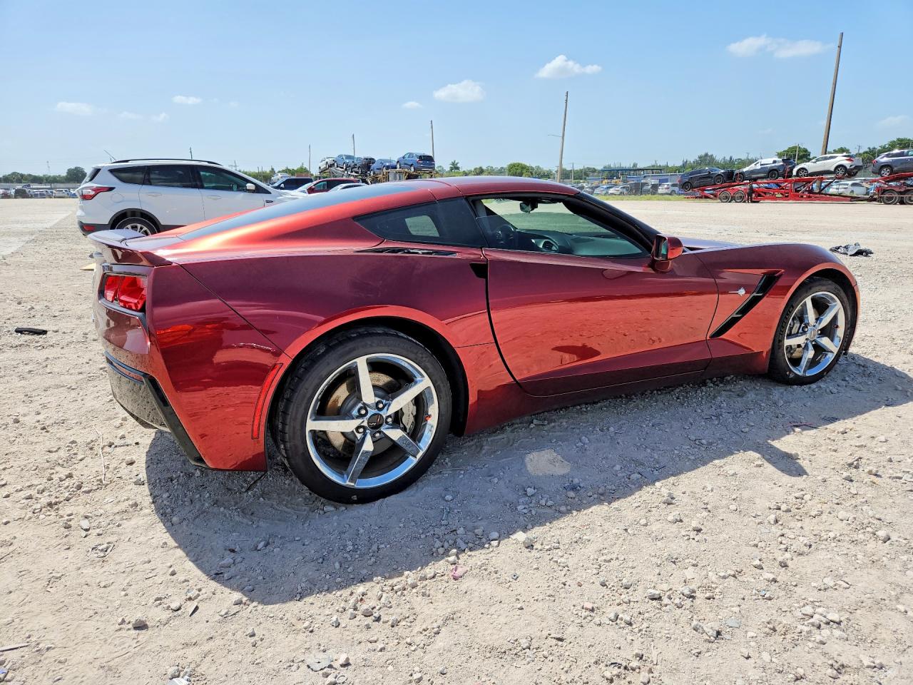 2015 Chevrolet Corvette Stingray 1lt Красный vin: 1G1YB2D73F5111873