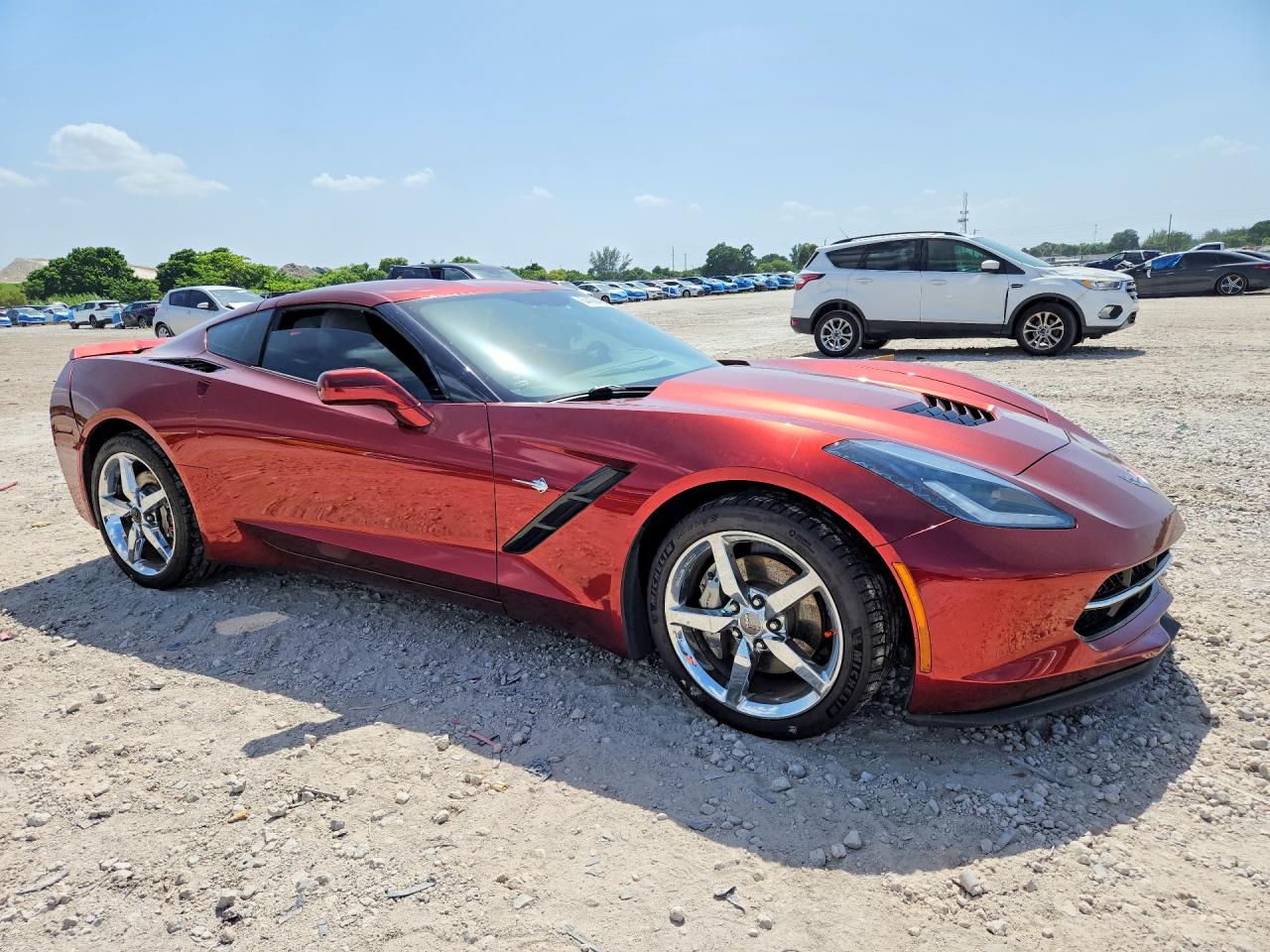 2015 Chevrolet Corvette Stingray 1lt Красный vin: 1G1YB2D73F5111873