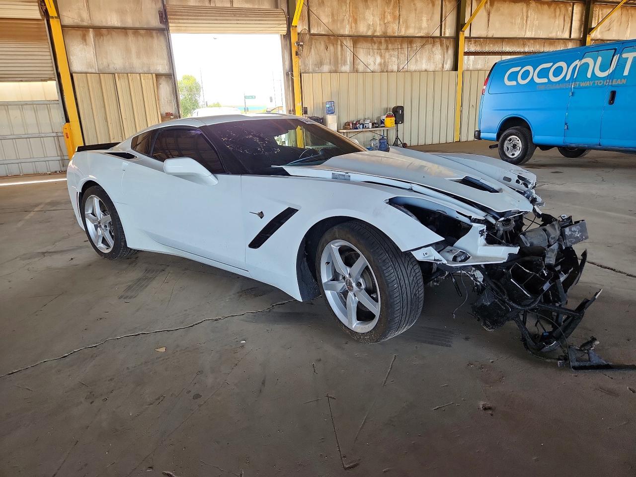 2015 Chevrolet Corvette Stingray 1lt White vin: 1G1YB2D74F5123496