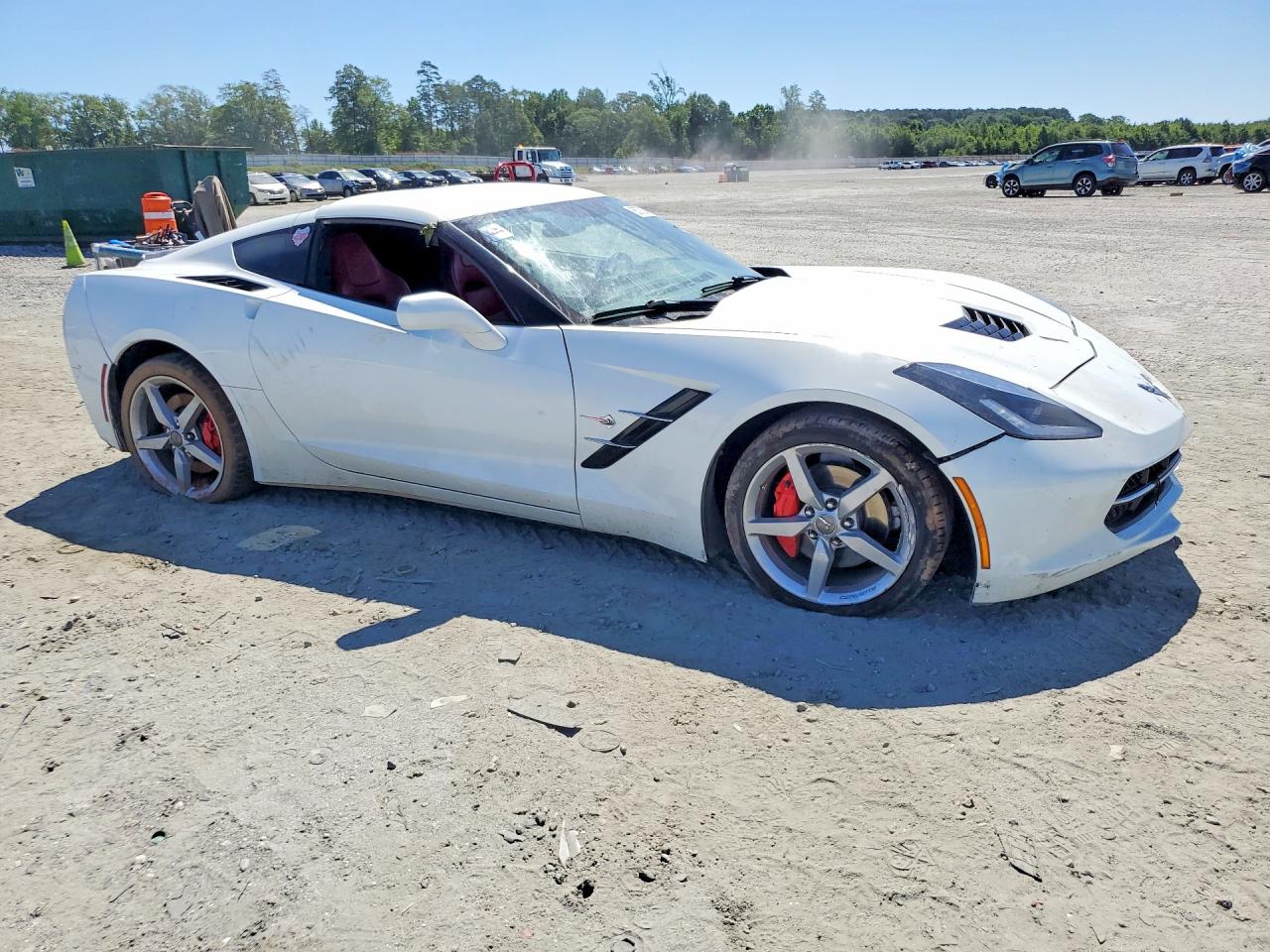 2015 Chevrolet Corvette Stingray 1lt White vin: 1G1YB2D77F5102268