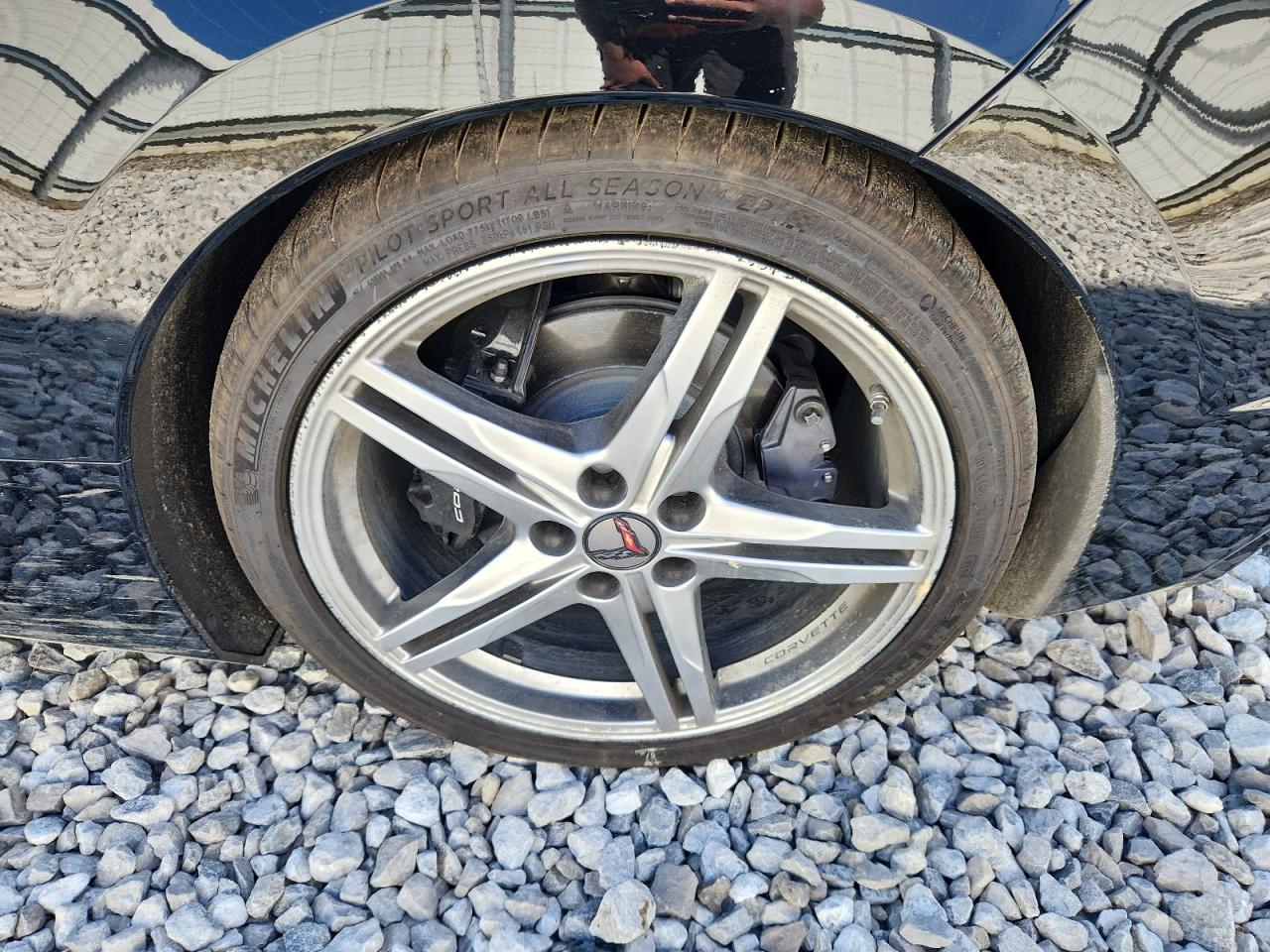 2026 Chevrolet Corvette Stingray 3lt Black vin: 1G1YC2D42T5111023 Damage: Left Rear Wheel, Curb Rash, > 12 Inches
