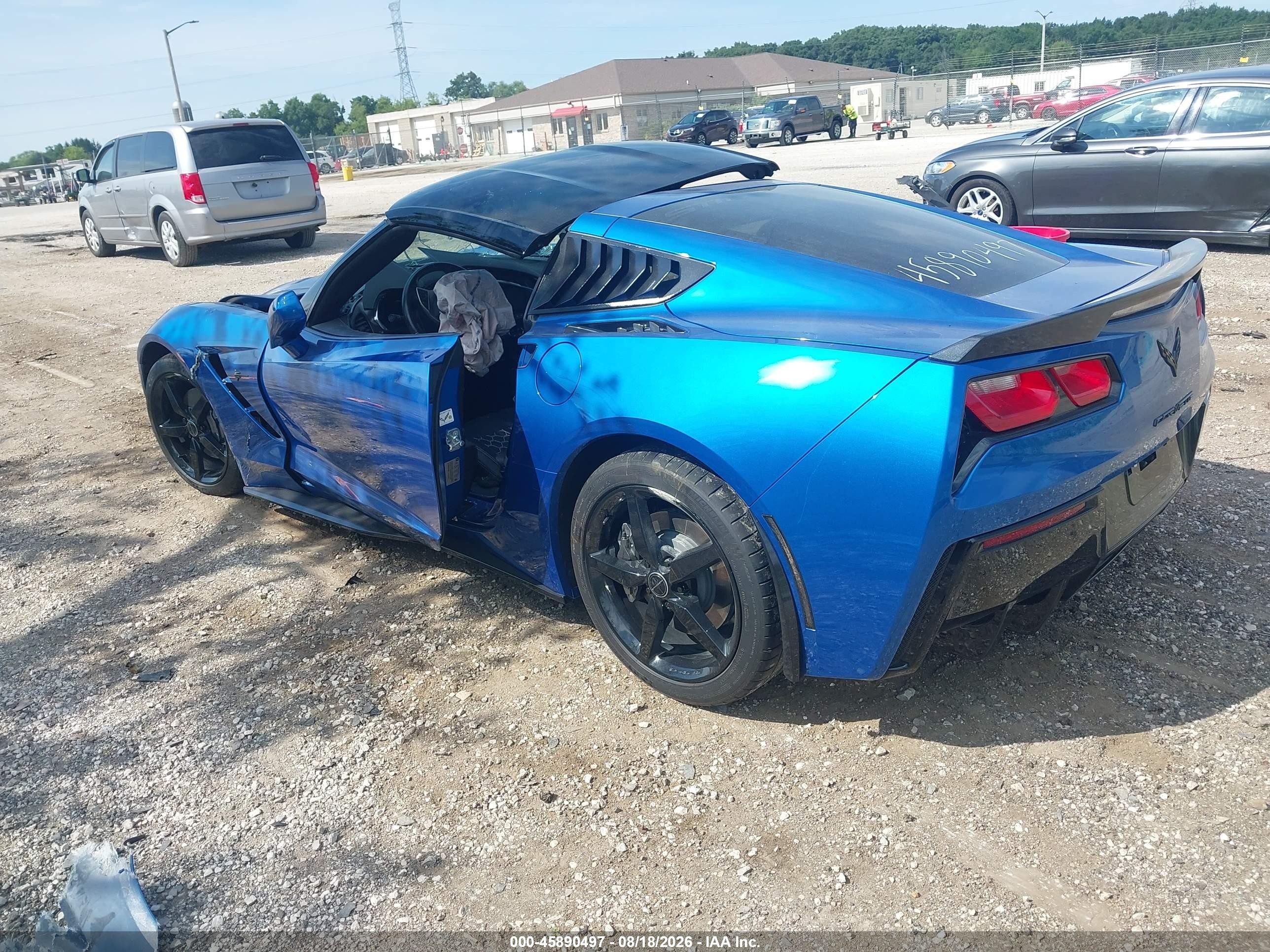 2014 Chevrolet Corvette Stingray   Blue vin: 1G1YC2D75E5110526