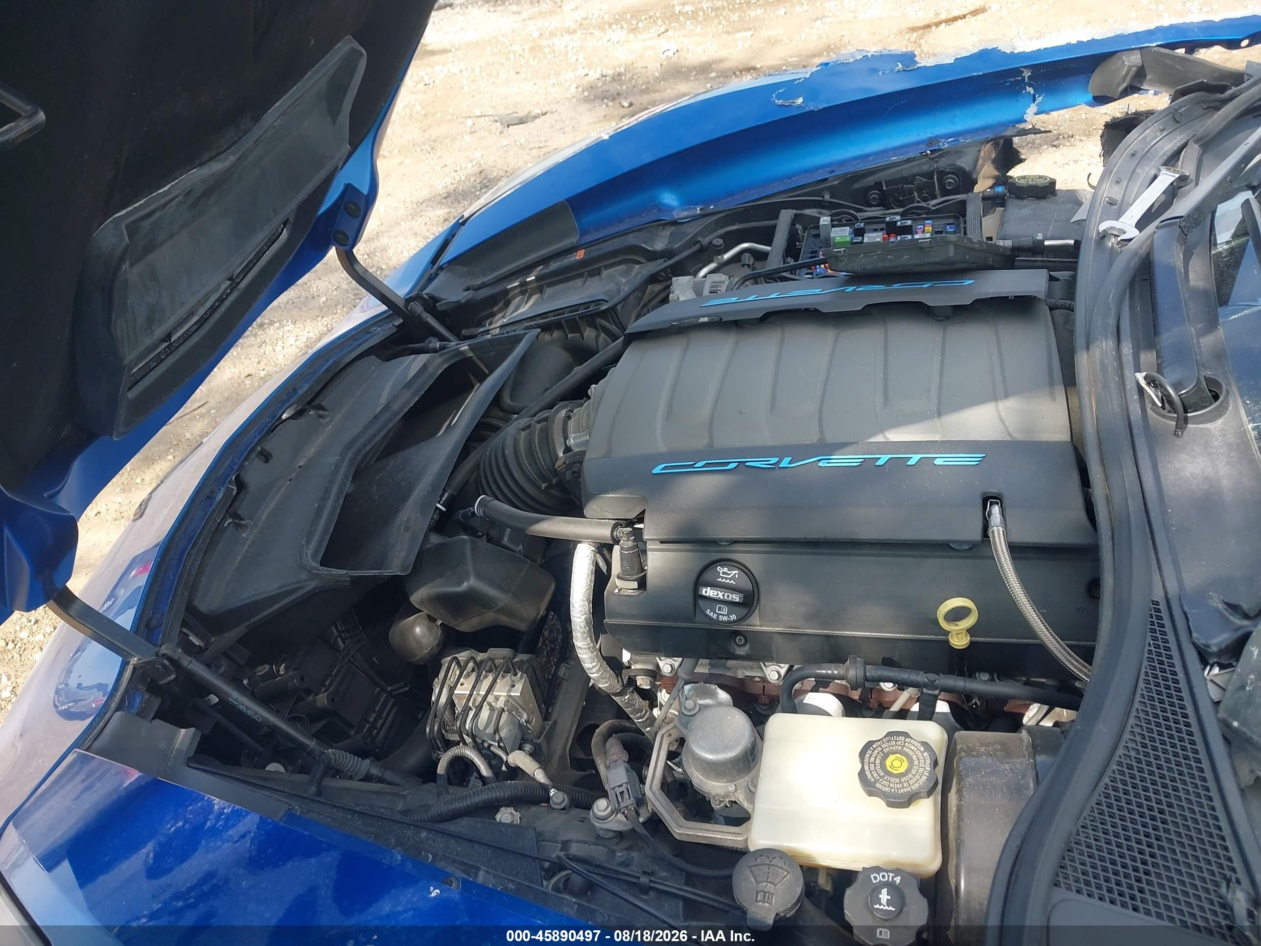 2014 Chevrolet Corvette Stingray   Blue vin: 1G1YC2D75E5110526