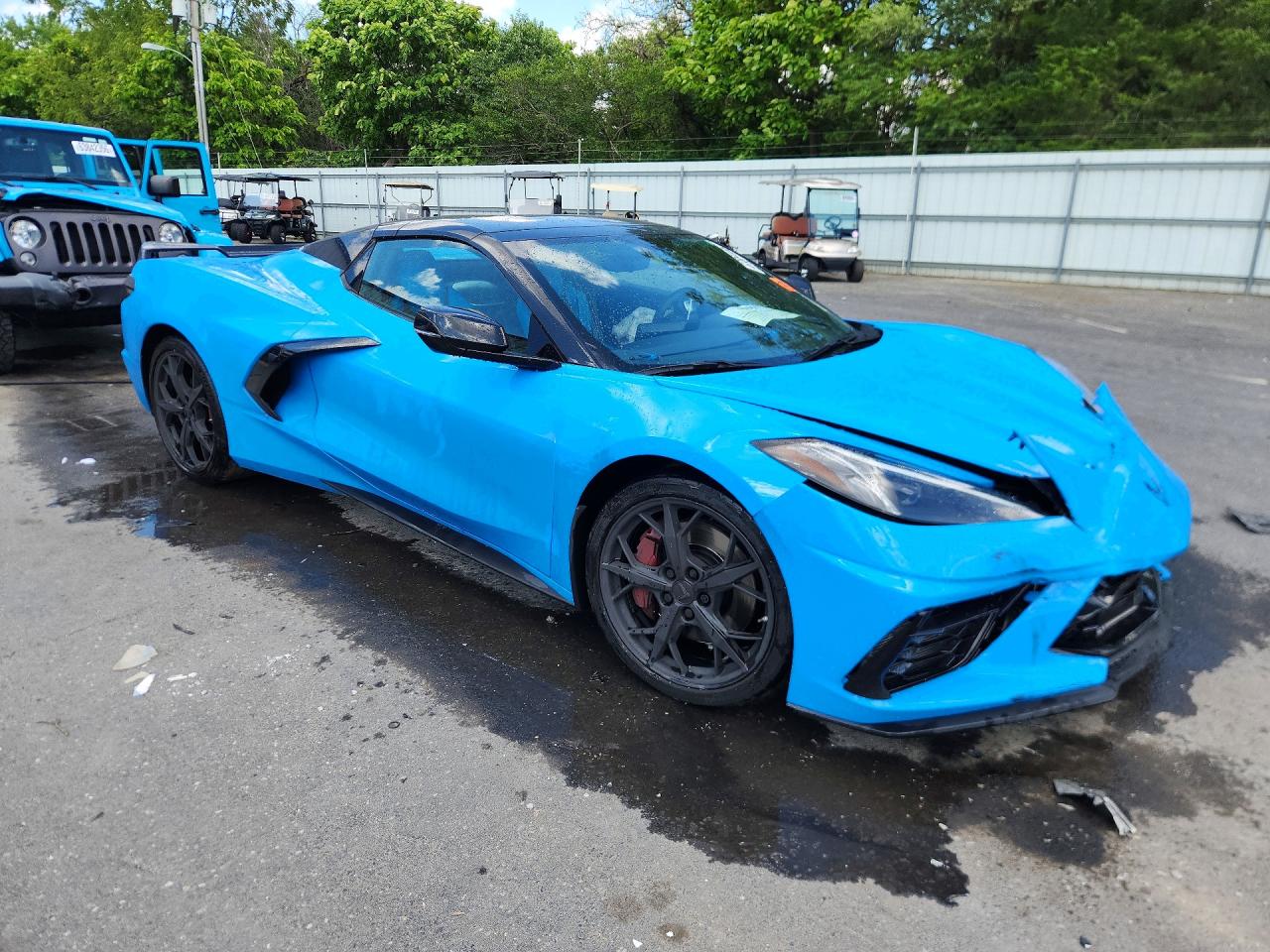 2023 Chevrolet Corvette Stingray 3lt Blue vin: 1G1YC3D47P5118318